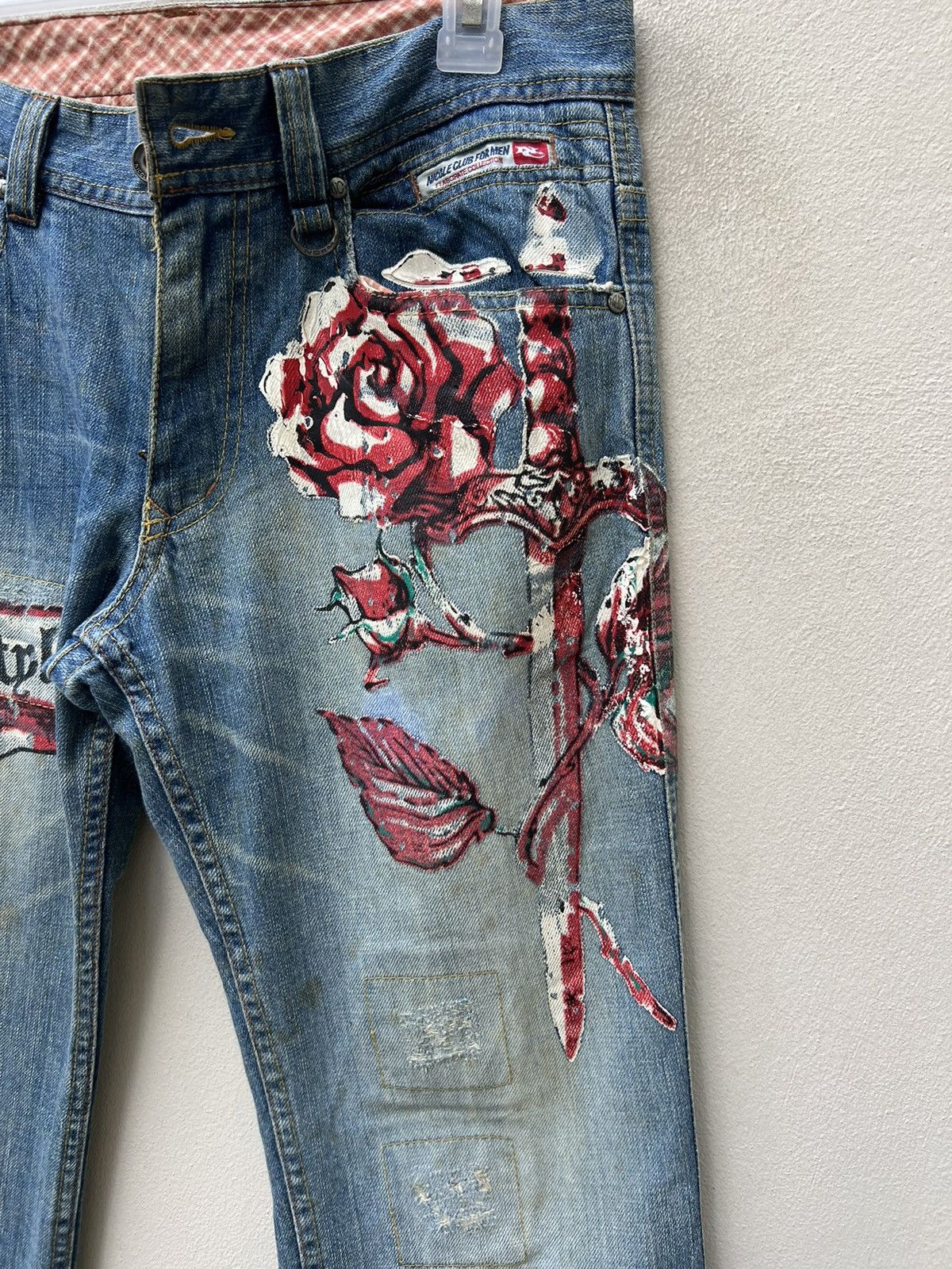 Nicole Club Vintage Nicole Club For Men Faded Dirty Denim Flare Jeans Size US 30 / EU 46 - 10 Thumbnail
