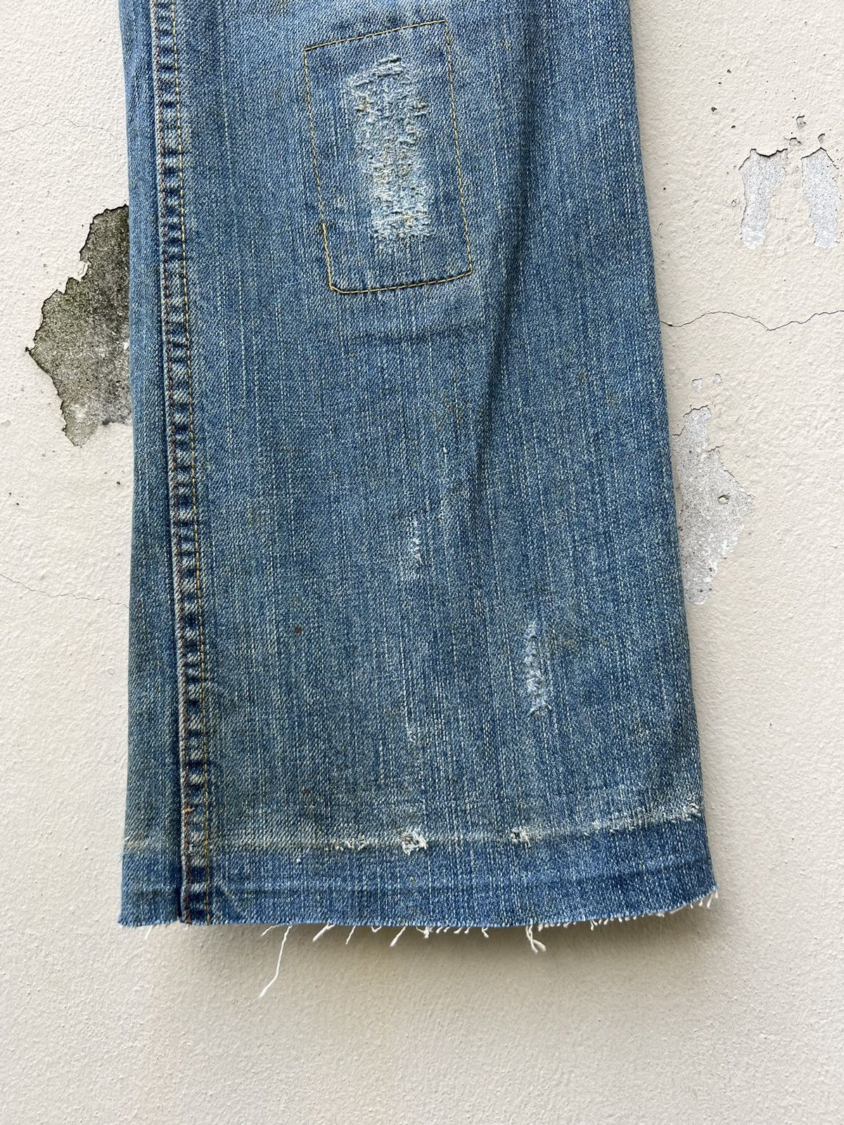 Nicole Club Vintage Nicole Club For Men Faded Dirty Denim Flare Jeans Size US 30 / EU 46 - 13 Thumbnail