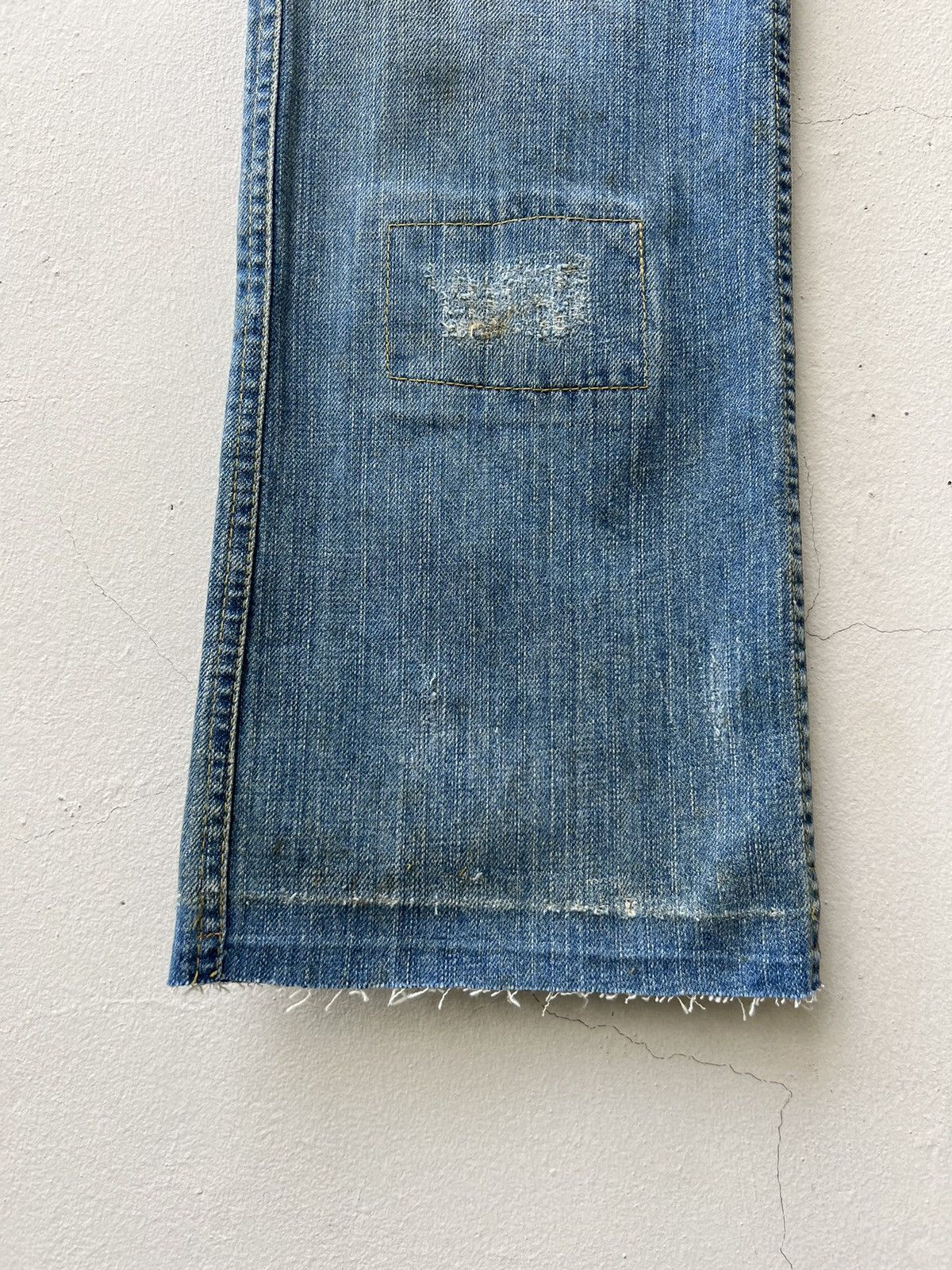 Nicole Club Vintage Nicole Club For Men Faded Dirty Denim Flare Jeans Size US 30 / EU 46 - 9 Thumbnail