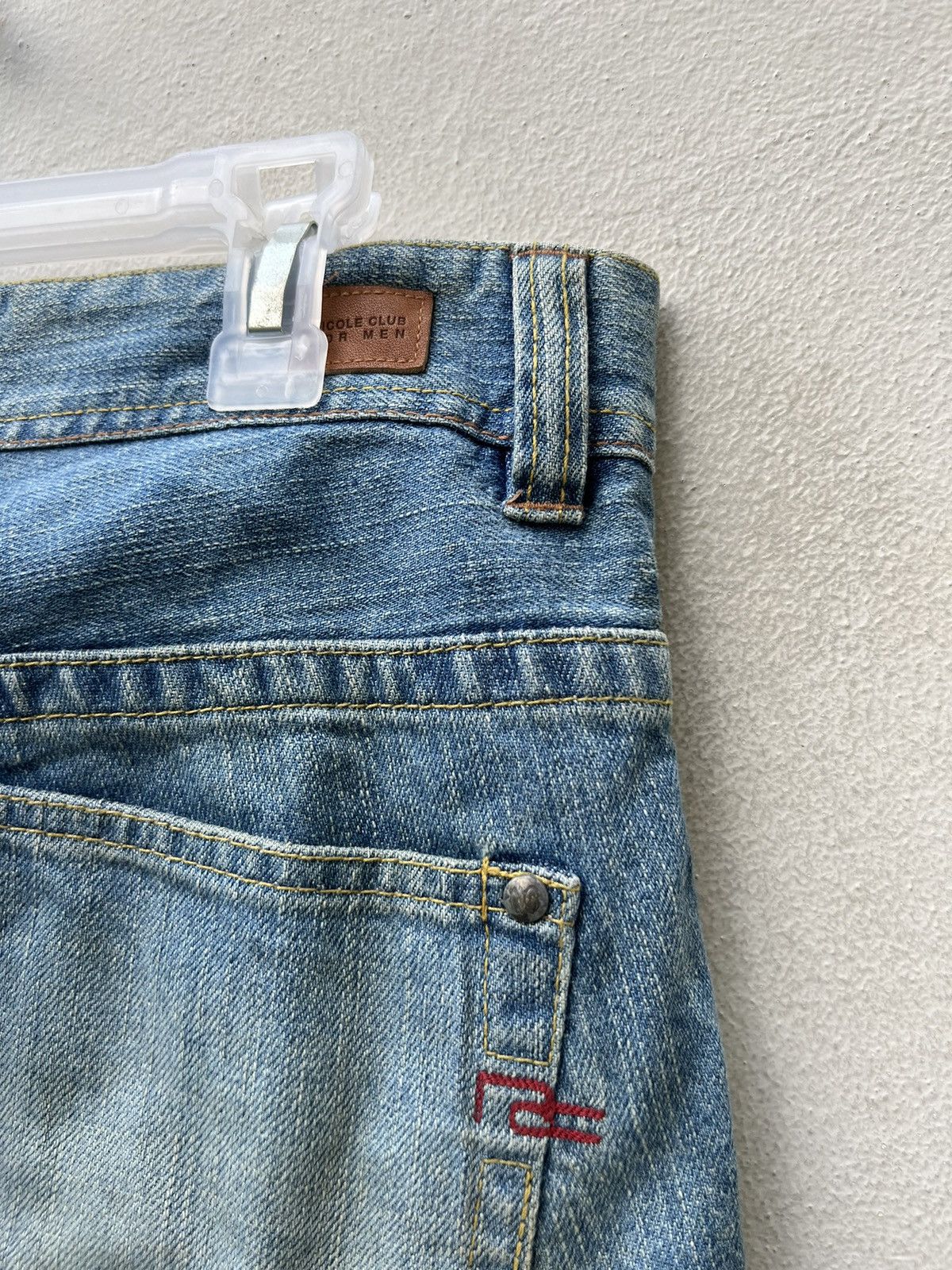 Nicole Club Vintage Nicole Club For Men Faded Dirty Denim Flare Jeans Size US 30 / EU 46 - 19 Thumbnail