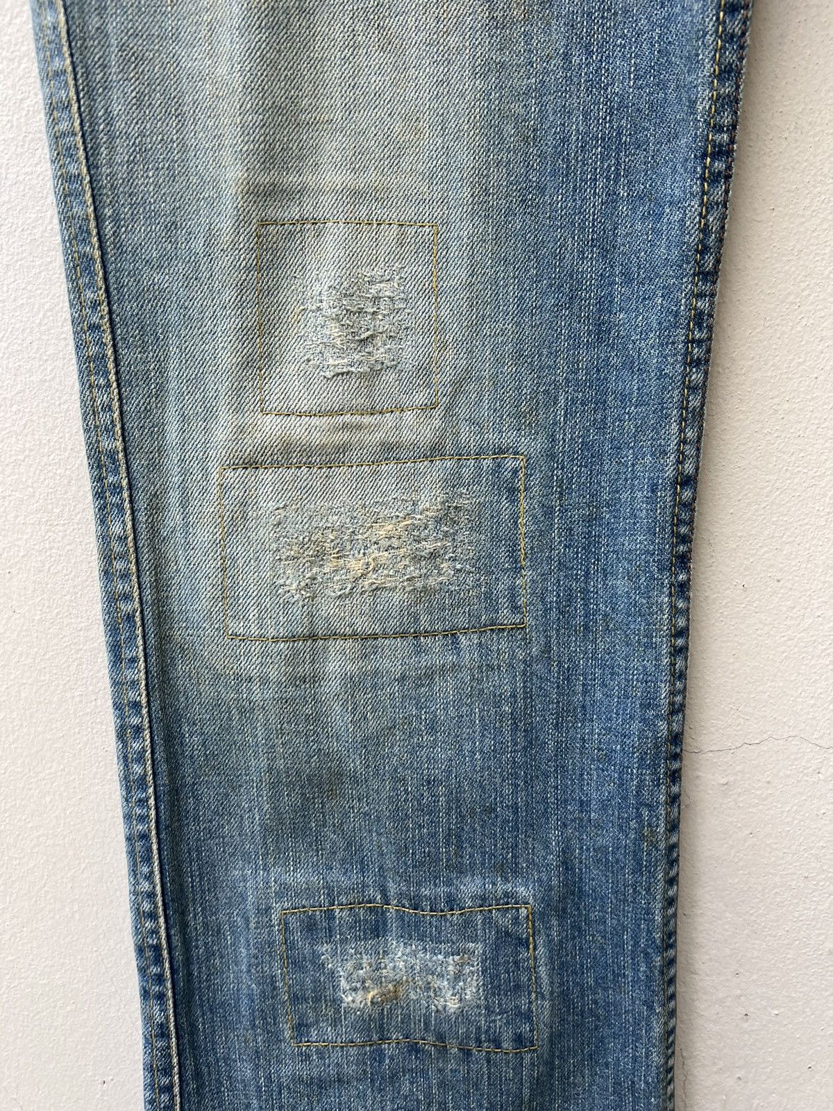 Nicole Club Vintage Nicole Club For Men Faded Dirty Denim Flare Jeans Size US 30 / EU 46 - 8 Thumbnail