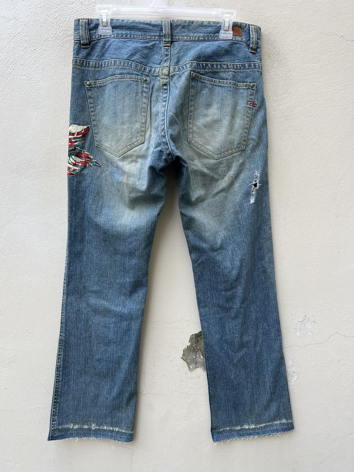 Nicole Club Vintage Nicole Club For Men Faded Dirty Denim Flare Jeans Size US 30 / EU 46 - 14 Thumbnail