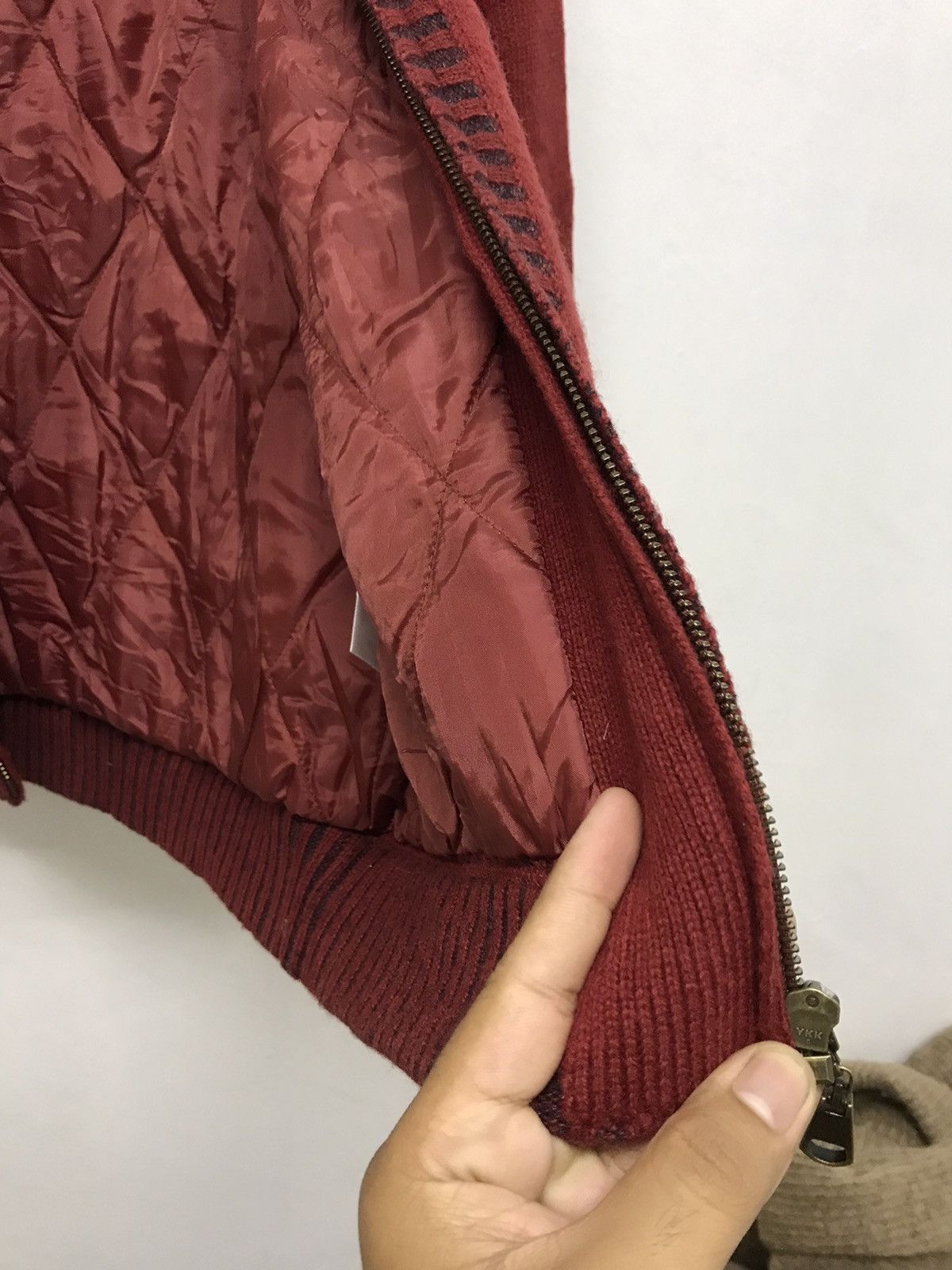Japanese Brand Vintage Crocodile Minimalist Knit Jacket Size US L / EU 52-54 / 3 - 13 Thumbnail