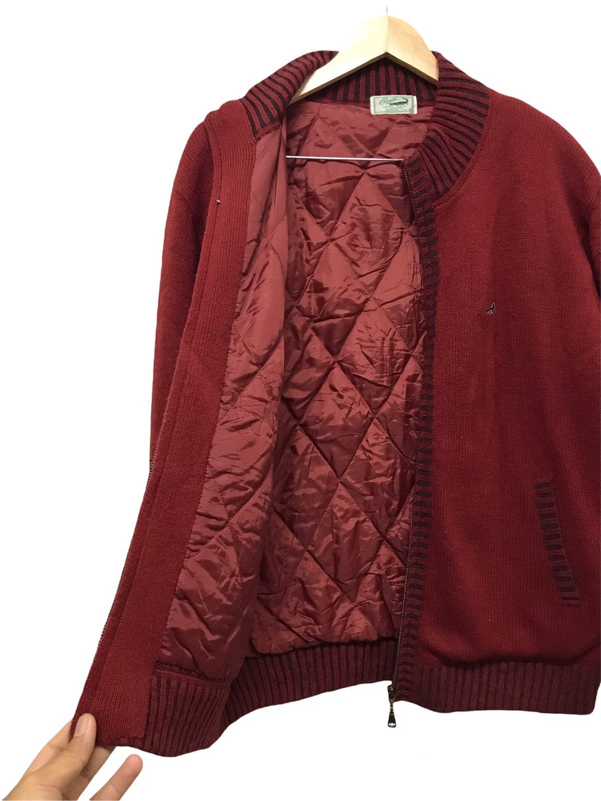 Japanese Brand Vintage Crocodile Minimalist Knit Jacket Size US L / EU 52-54 / 3 - 5 Thumbnail