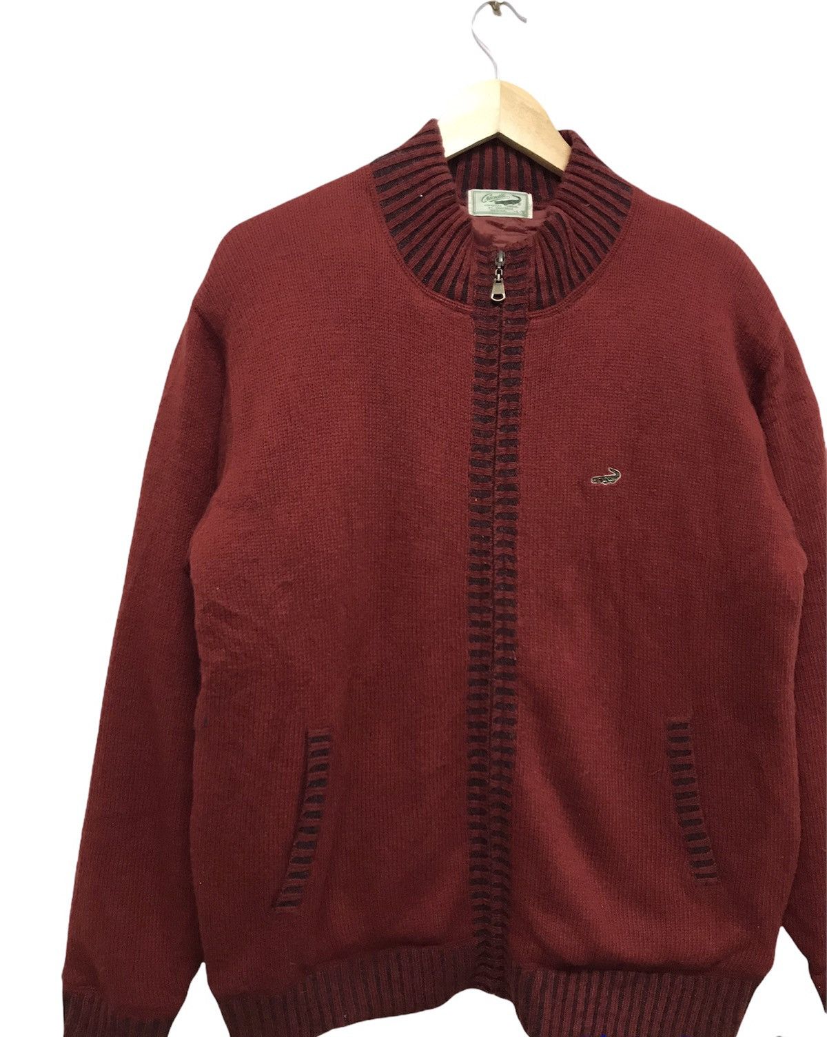 Japanese Brand Vintage Crocodile Minimalist Knit Jacket Size US L / EU 52-54 / 3 - 3 Thumbnail