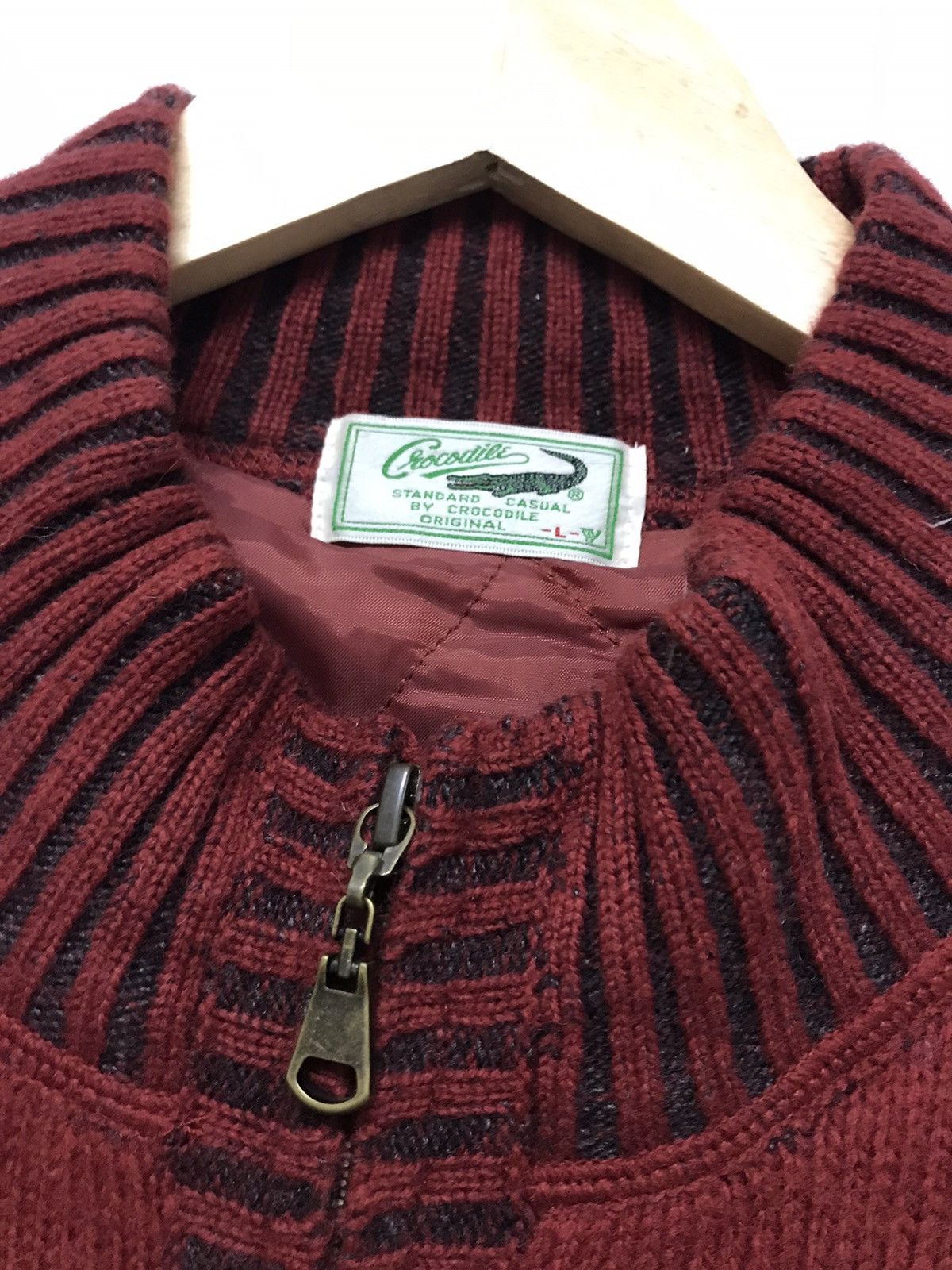 Japanese Brand Vintage Crocodile Minimalist Knit Jacket Size US L / EU 52-54 / 3 - 16 Thumbnail