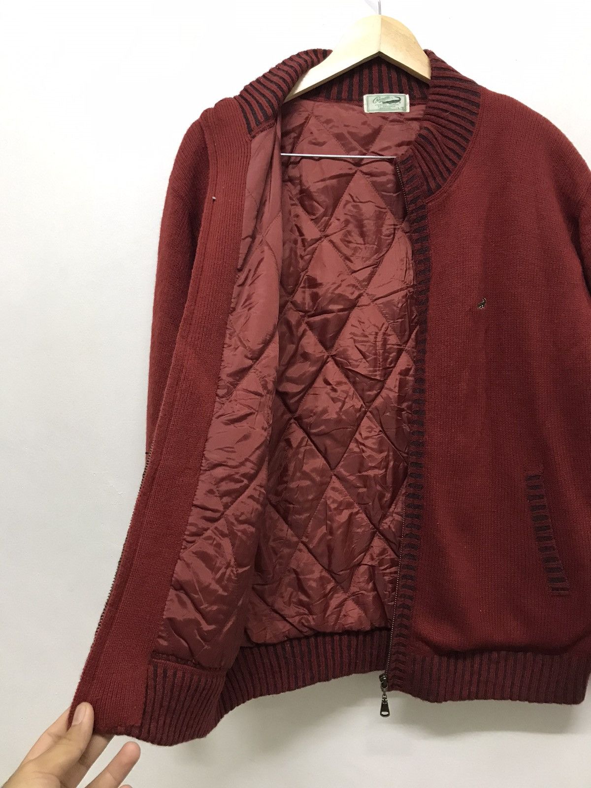 Japanese Brand Vintage Crocodile Minimalist Knit Jacket Size US L / EU 52-54 / 3 - 12 Thumbnail
