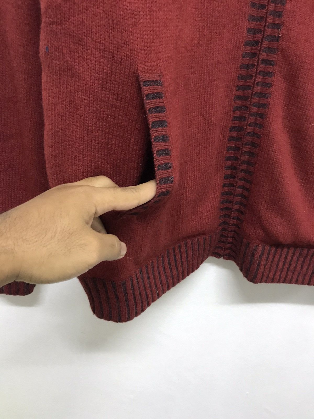 Japanese Brand Vintage Crocodile Minimalist Knit Jacket Size US L / EU 52-54 / 3 - 7 Thumbnail