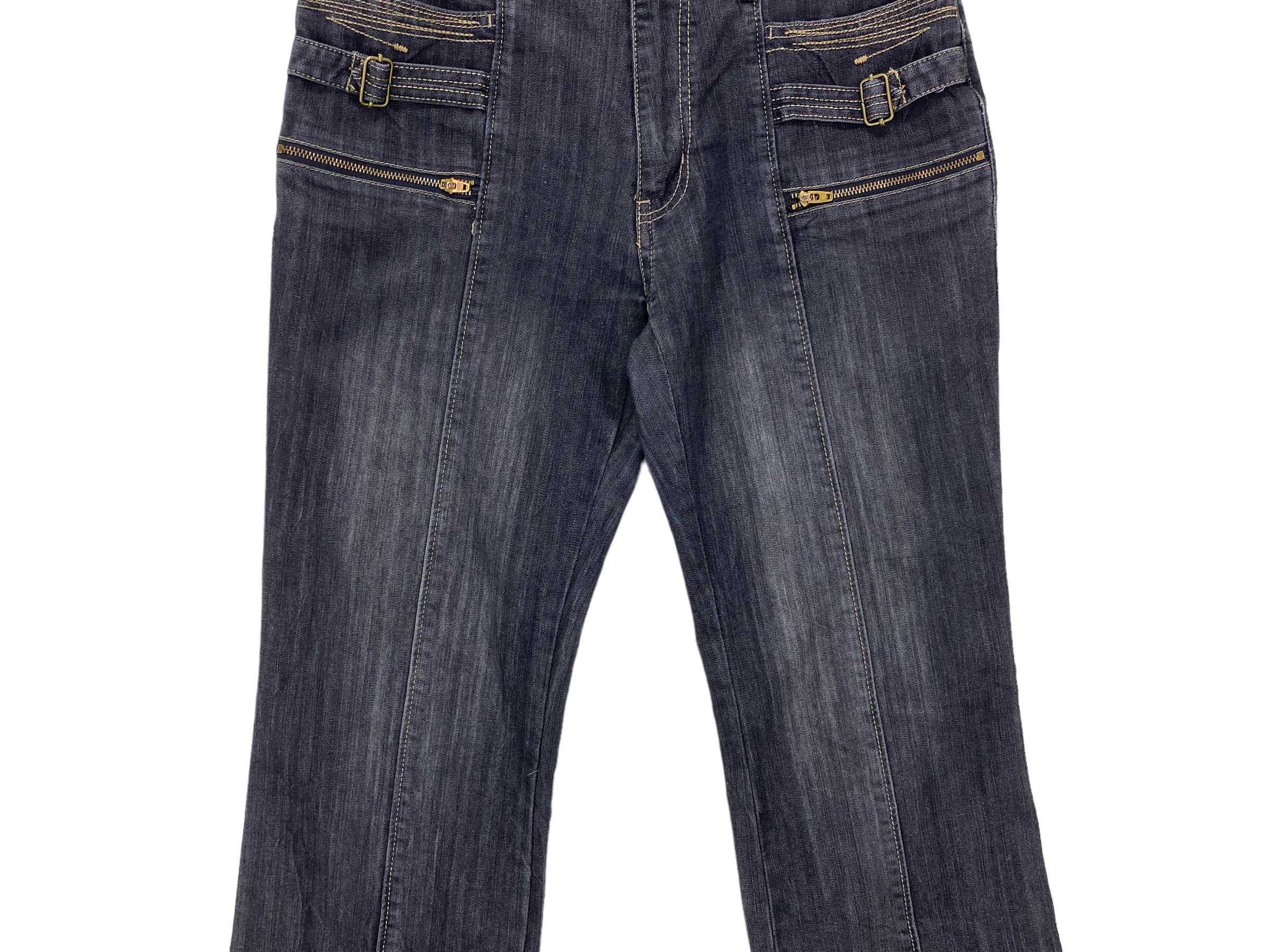 Japanese Brand Advantage+F Flare Jeans Baker Pocket Bootcut Jeans Size 29" - 4 Thumbnail