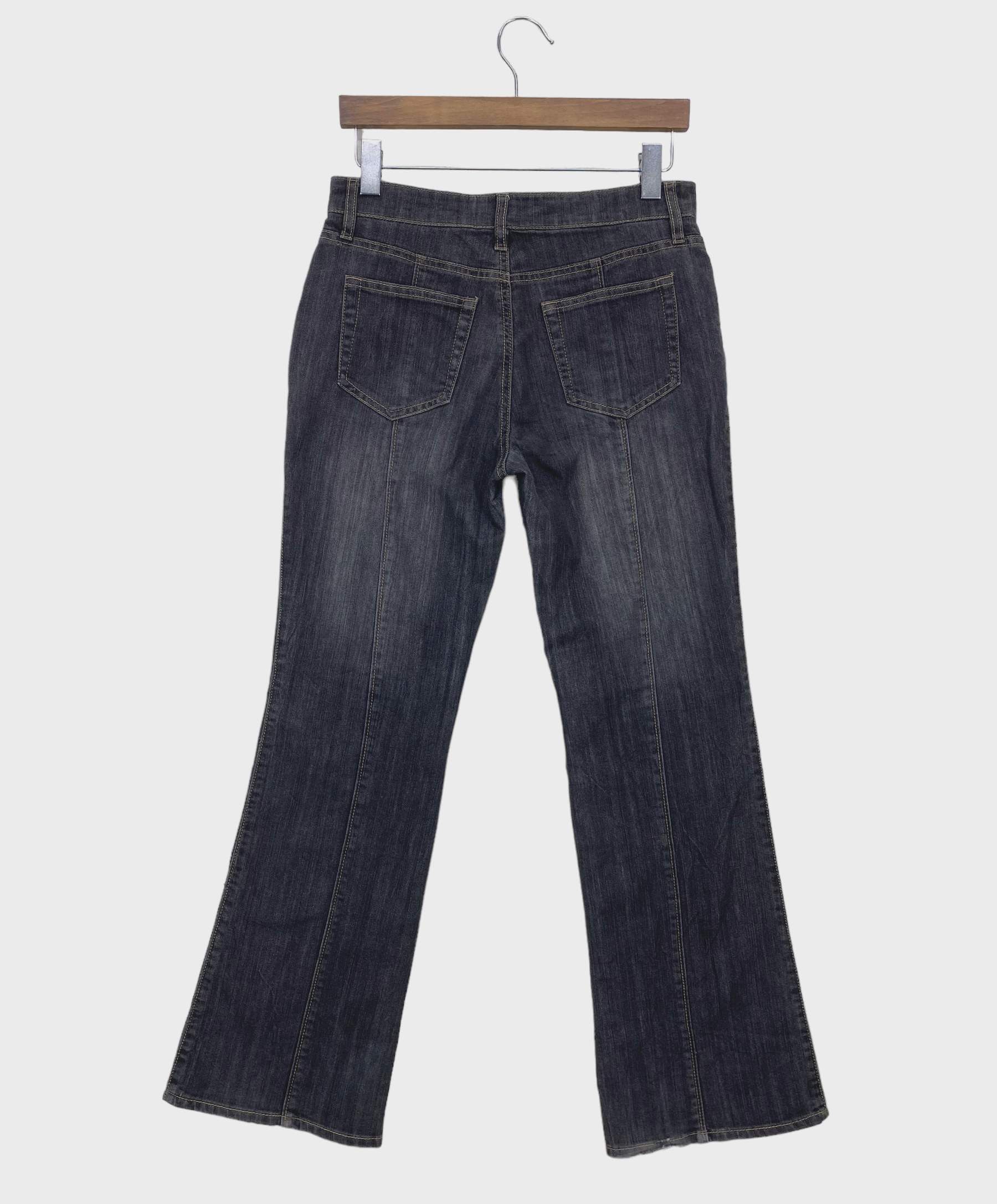 Japanese Brand Advantage+F Flare Jeans Baker Pocket Bootcut Jeans Size 29" - 2 Thumbnail