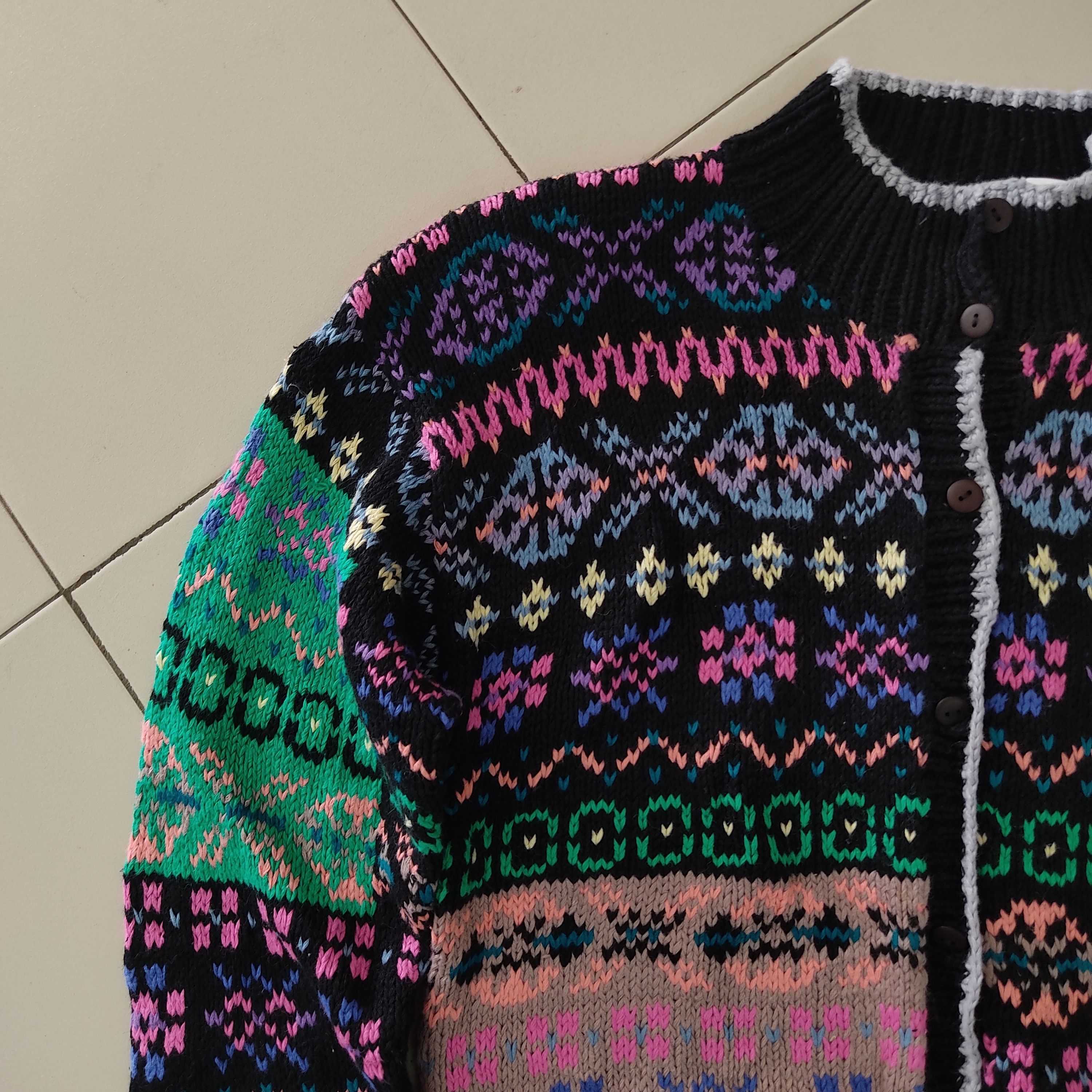 Aran Isles Knitwear NOS Northern Isles Hand Knit Multicolour Cardigan Knitwear Size US M / EU 48-50 / 2 - 16 Thumbnail