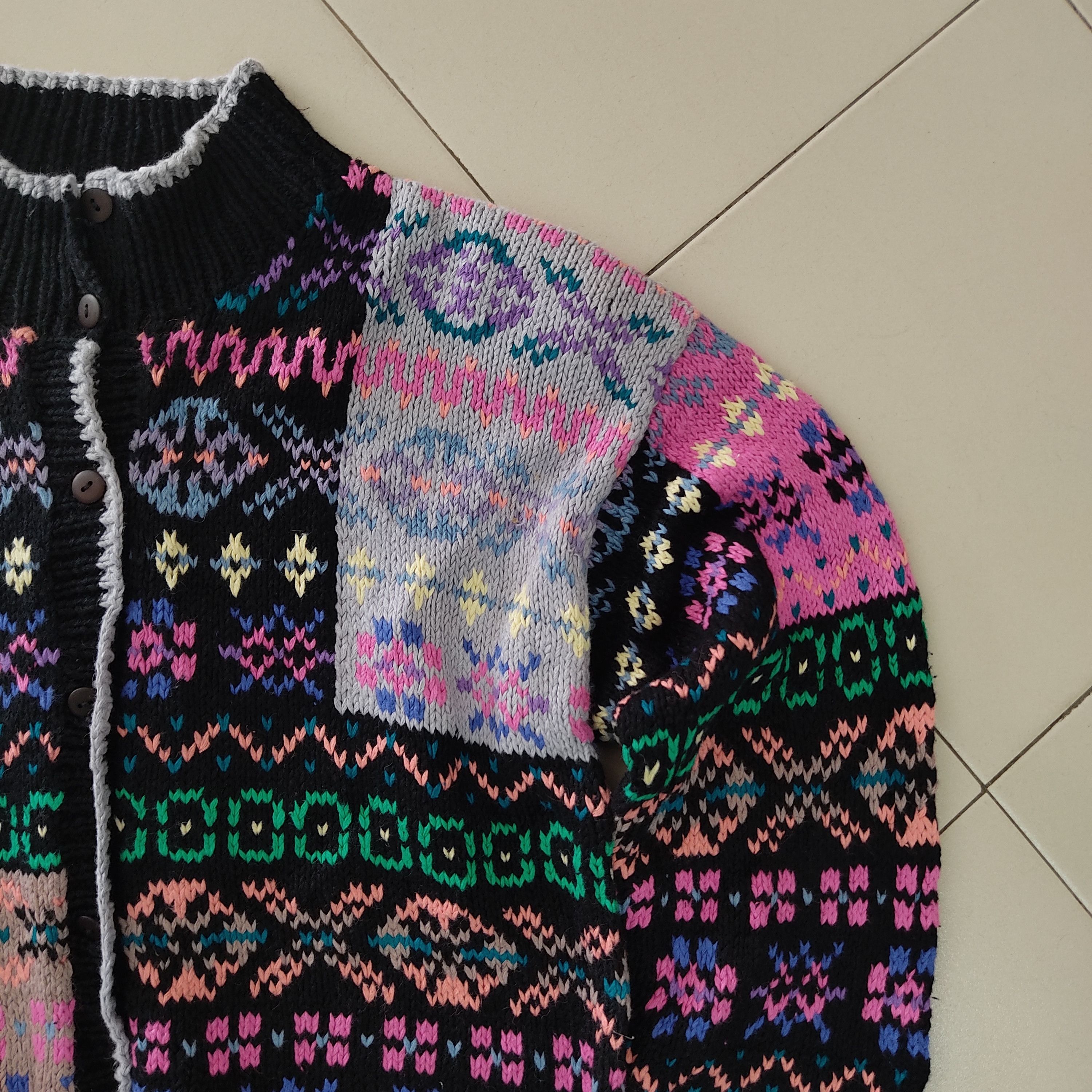 Aran Isles Knitwear NOS Northern Isles Hand Knit Multicolour Cardigan Knitwear Size US M / EU 48-50 / 2 - 17 Thumbnail