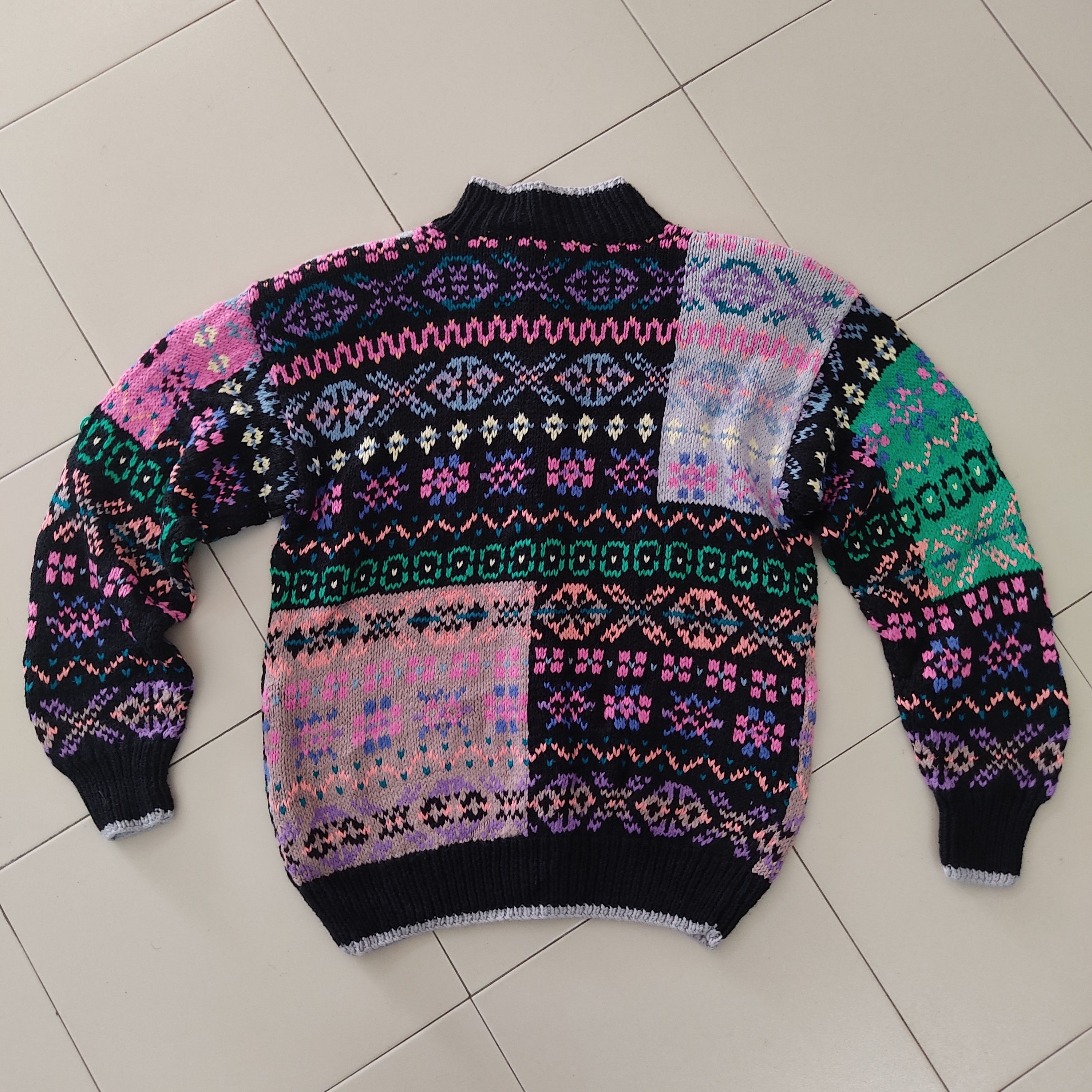 Aran Isles Knitwear NOS Northern Isles Hand Knit Multicolour Cardigan Knitwear Size US M / EU 48-50 / 2 - 20 Thumbnail