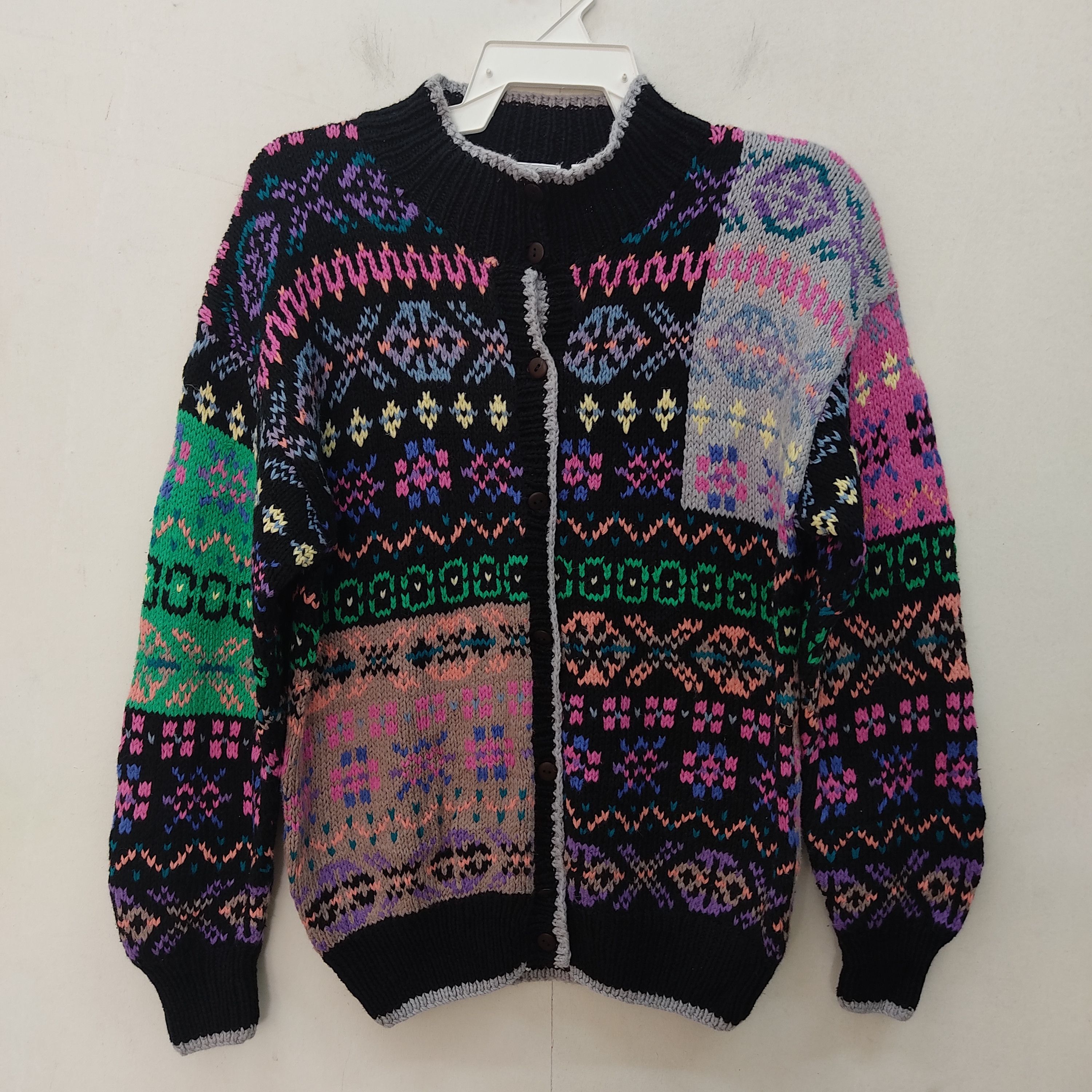 Aran Isles Knitwear NOS Northern Isles Hand Knit Multicolour Cardigan Knitwear Size US M / EU 48-50 / 2 - 1 Thumbnail