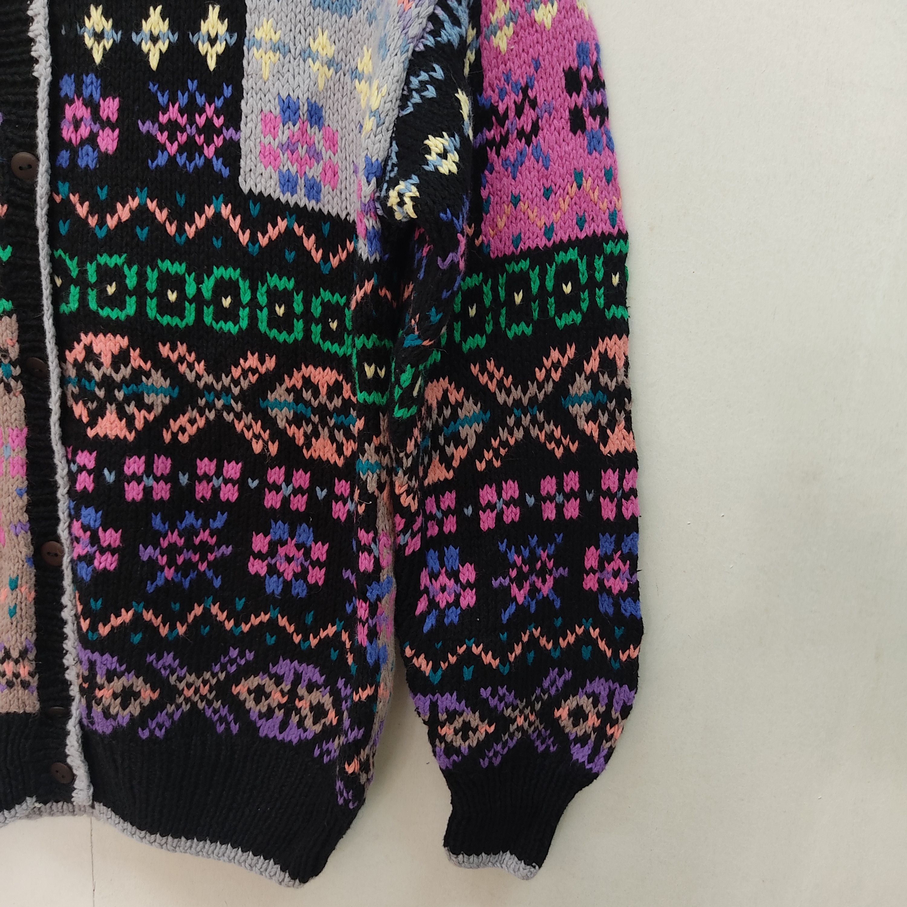 Aran Isles Knitwear NOS Northern Isles Hand Knit Multicolour Cardigan Knitwear Size US M / EU 48-50 / 2 - 6 Thumbnail