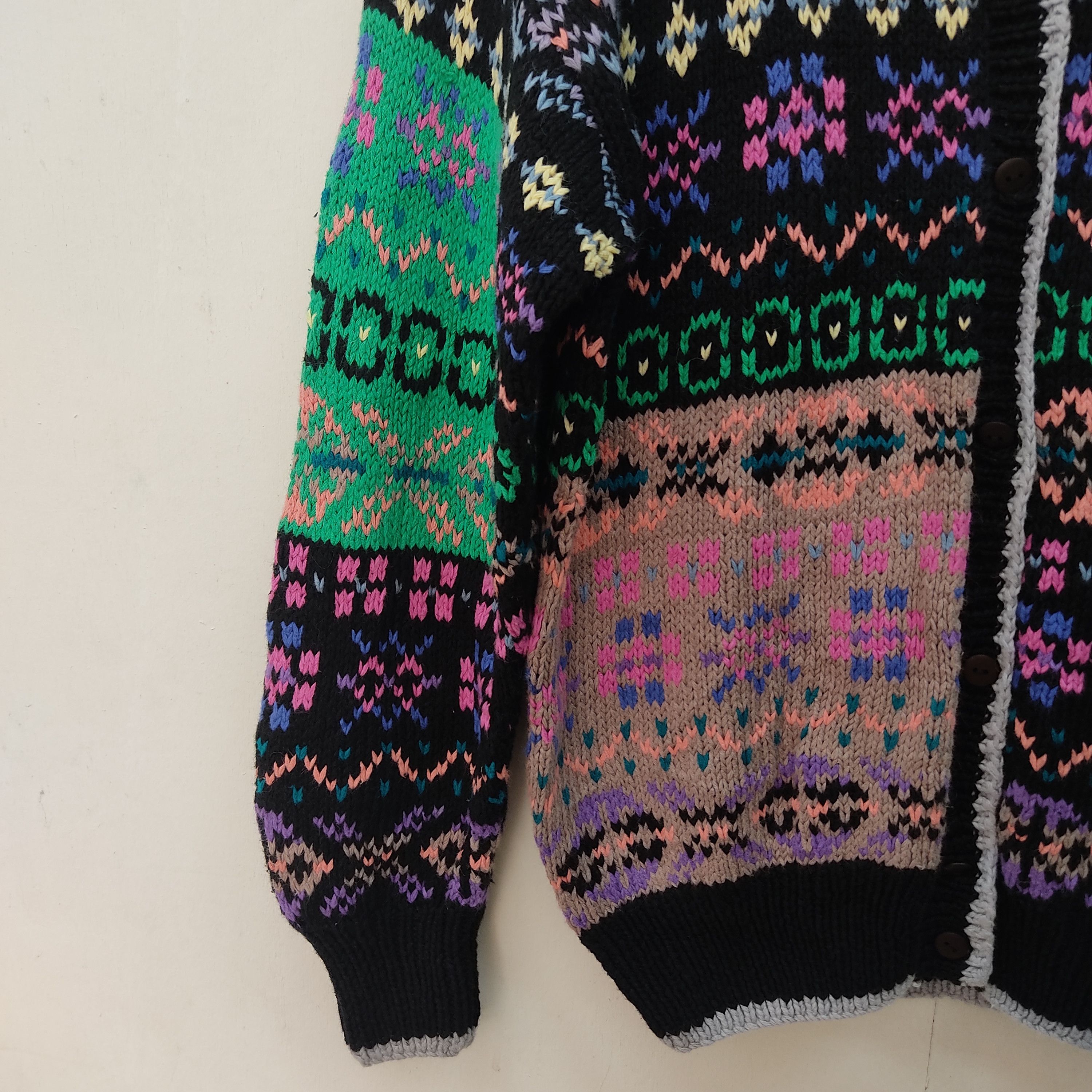 Aran Isles Knitwear NOS Northern Isles Hand Knit Multicolour Cardigan Knitwear Size US M / EU 48-50 / 2 - 5 Thumbnail