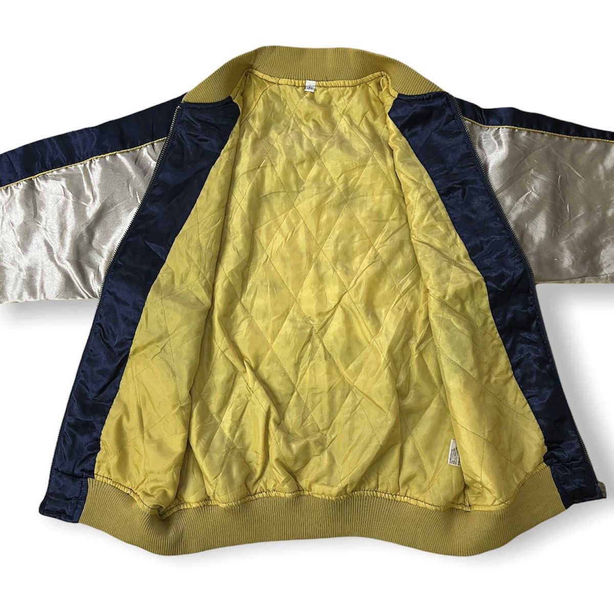 Japanese Brand × Vintage VINTAGE SUKAJAN DRAGON FUJIYAMA EMBROIDERY SATIN JACKET Size US S / EU 44-46 / 1 - 9 Thumbnail