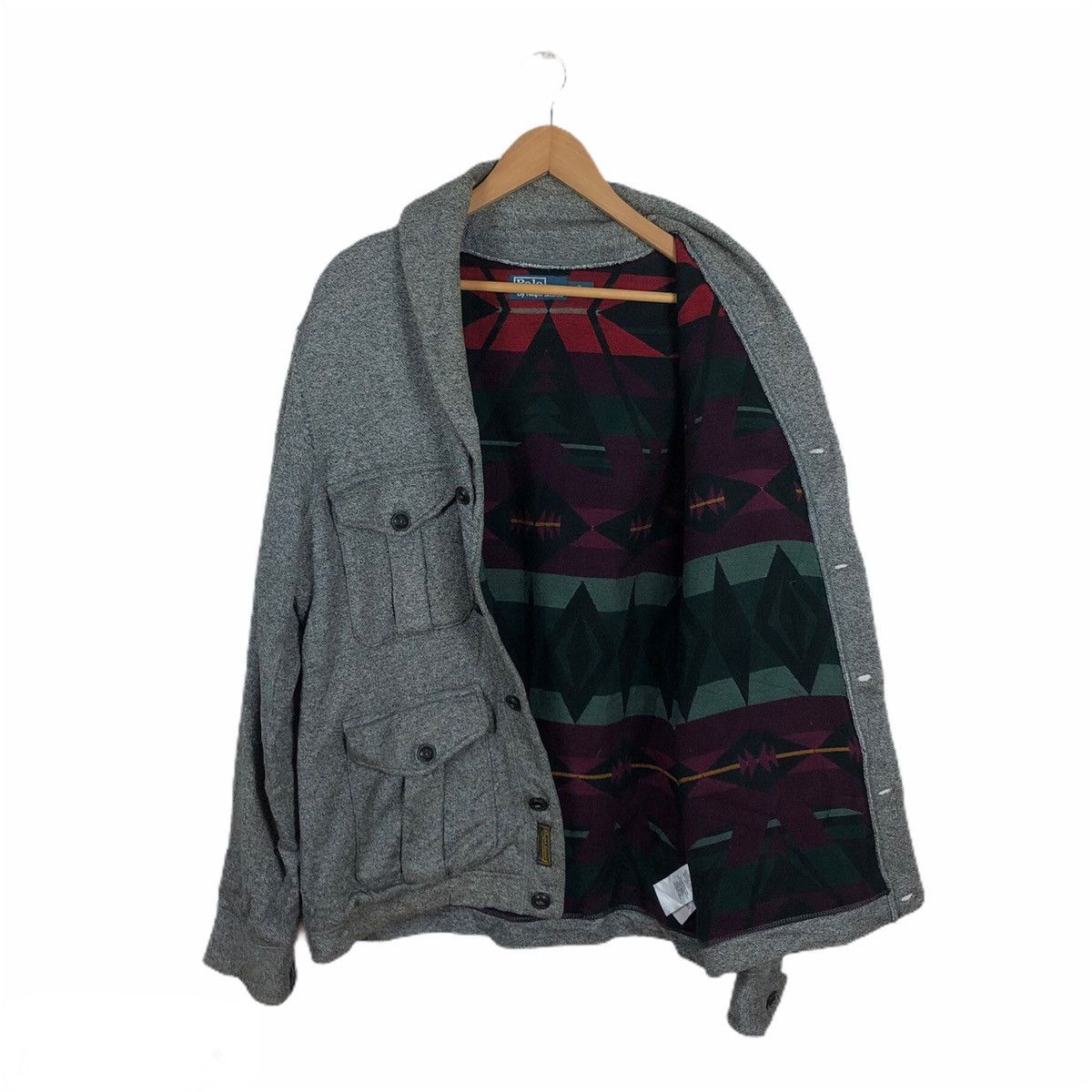 Polo Ralph Lauren 🔥90s VINTAGE CARDIGAN POLO RALPH LAUREN NAVAJO AZTEC LINING Size US M / EU 48-50 / 2 - 1 Thumbnail