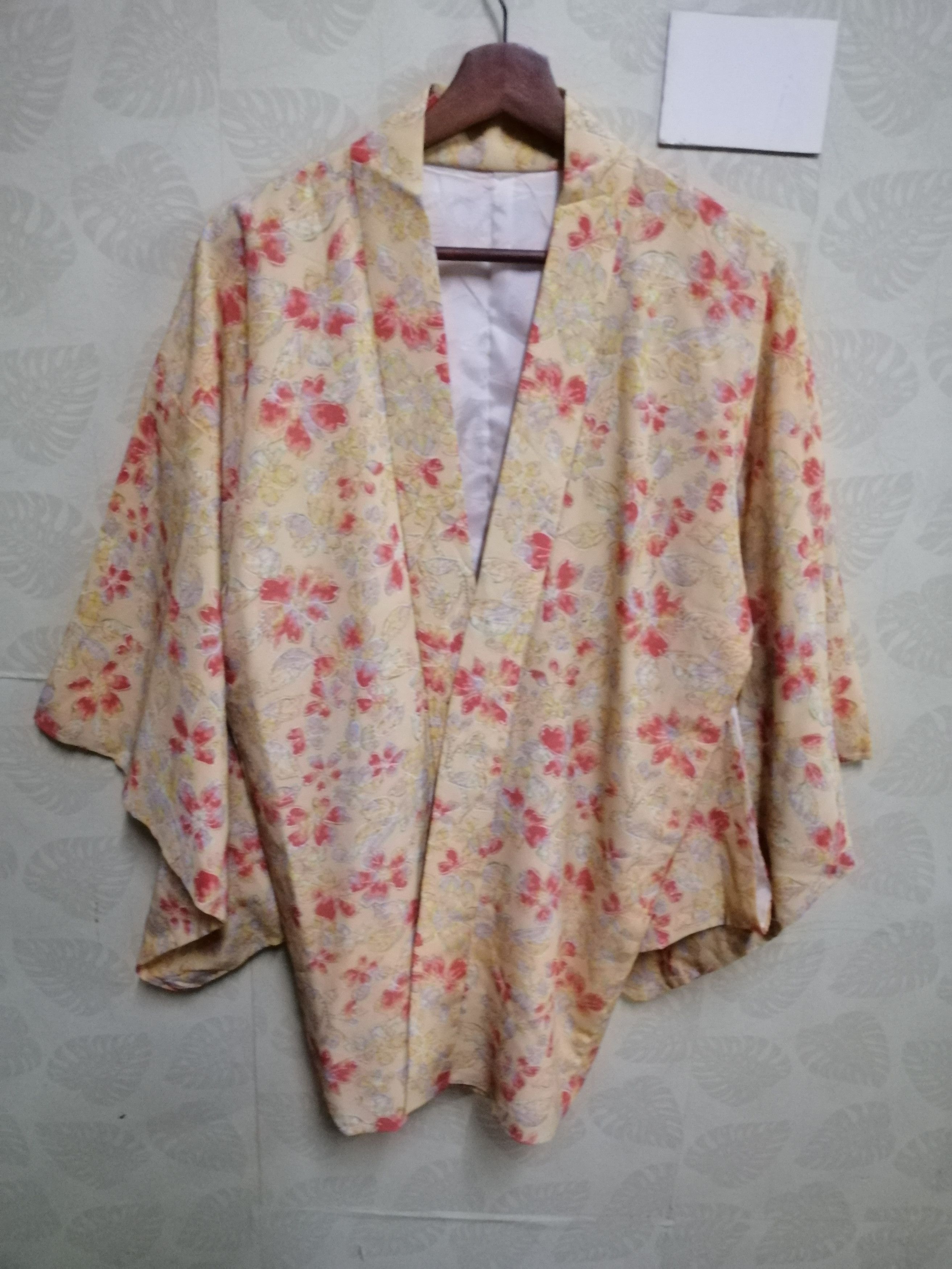 Japanese Brand floral kimono noragi haori hanten jinbei jacket KPD2 Size US L / EU 52-54 / 3 - 2 Thumbnail