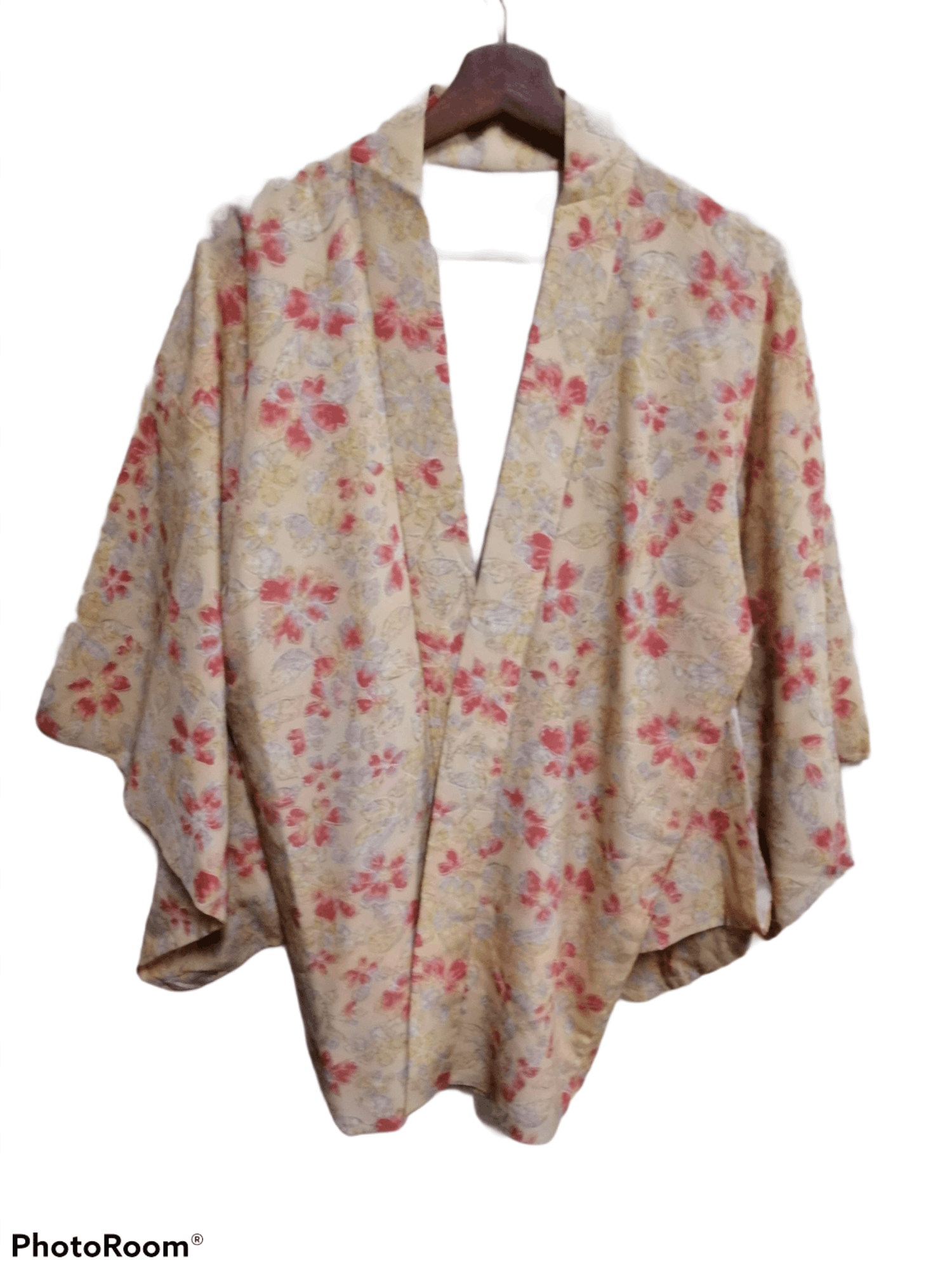 Japanese Brand floral kimono noragi haori hanten jinbei jacket KPD2 Size US L / EU 52-54 / 3 - 1 Thumbnail