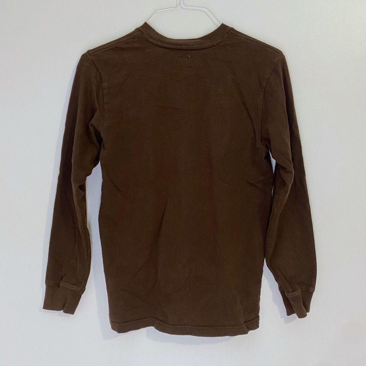Supreme Long Sleeve Embroidered Size Small Brown