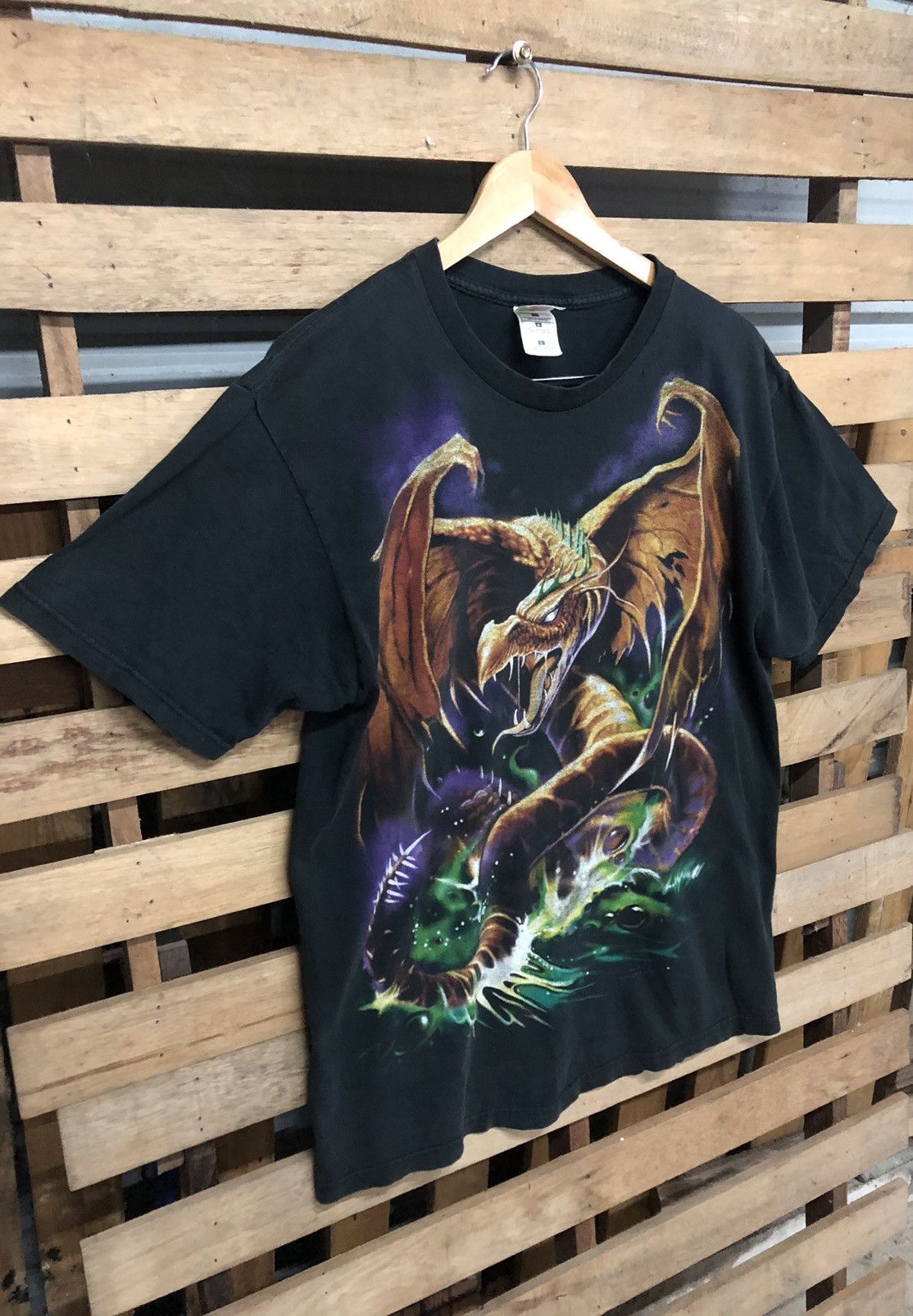 Liquid Blue Super Rare ❗️Vintage 1999 Liquid Blue Dragon Tshirt Size US L / EU 52-54 / 3 - 4 Thumbnail