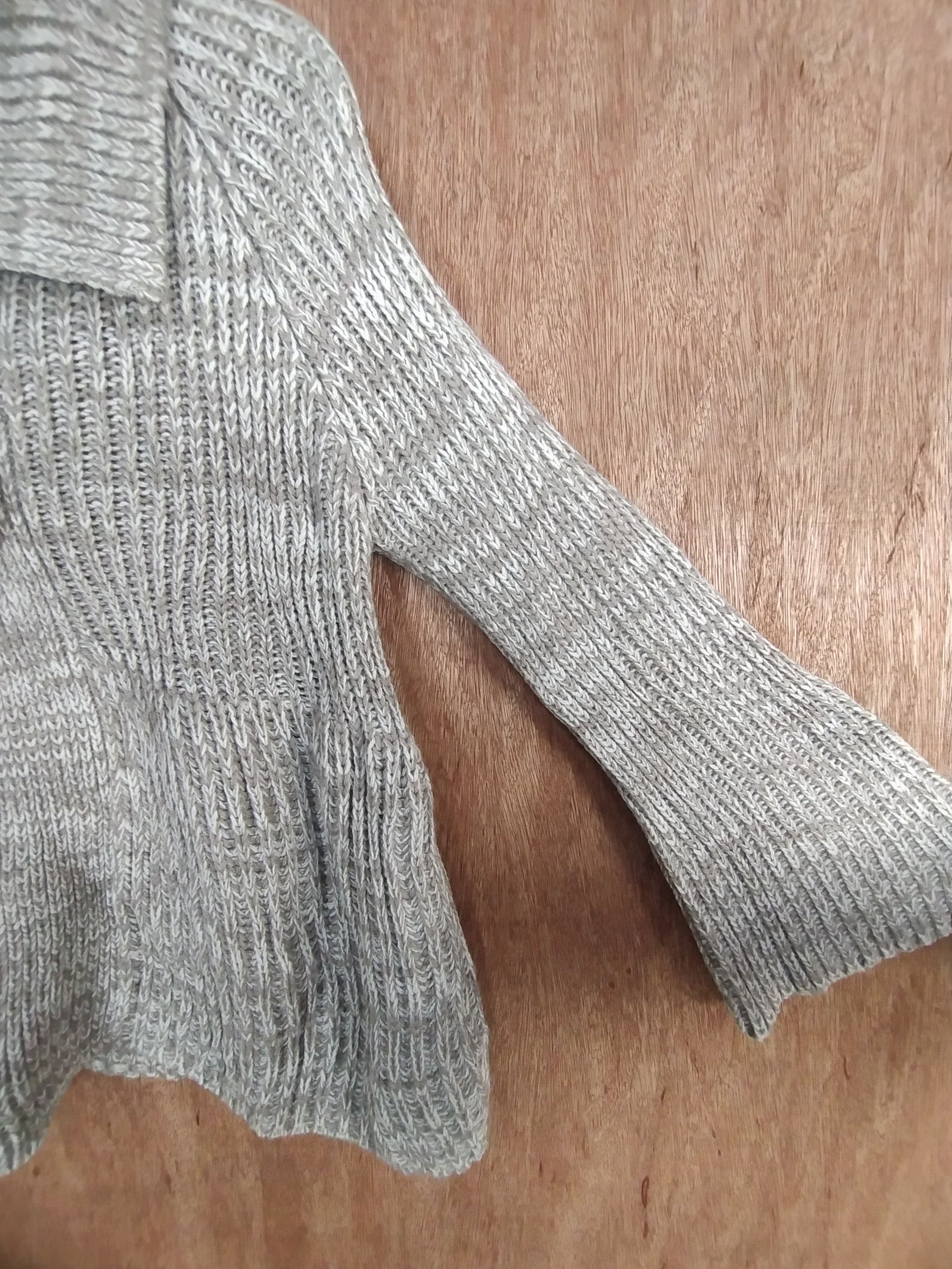 Homespun Knitwear × Japanese Brand Putielal gray japan cardigan knitwear #S025 Size M / US 6-8 / IT 42-44 - 6 Thumbnail