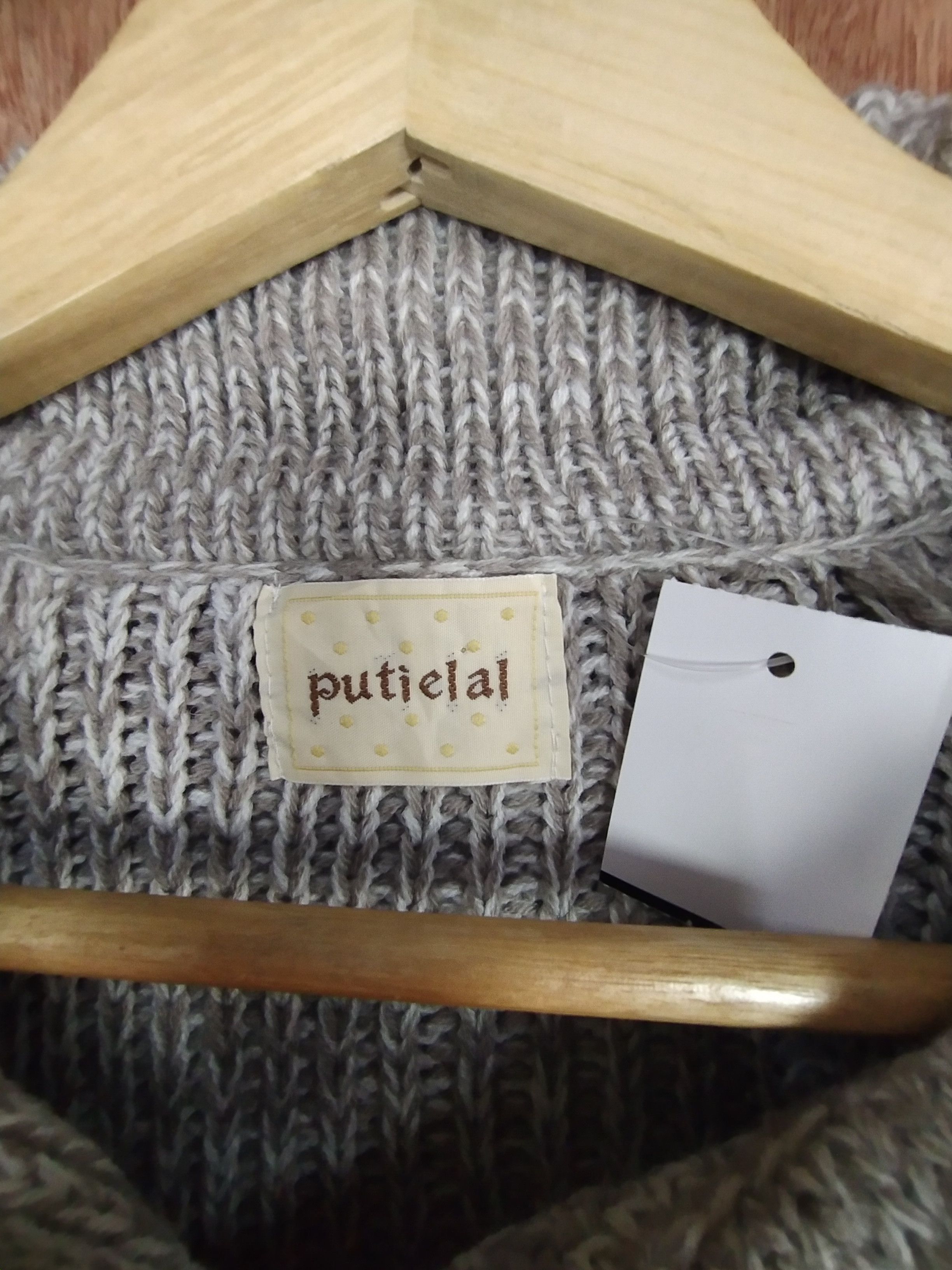 Homespun Knitwear × Japanese Brand Putielal gray japan cardigan knitwear #S025 Size M / US 6-8 / IT 42-44 - 4 Thumbnail