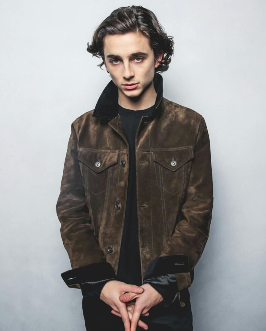 Berluti FW17 Brown Suede jacket with corduroy collar Size US XL / EU 56 / 4 - 10 Thumbnail