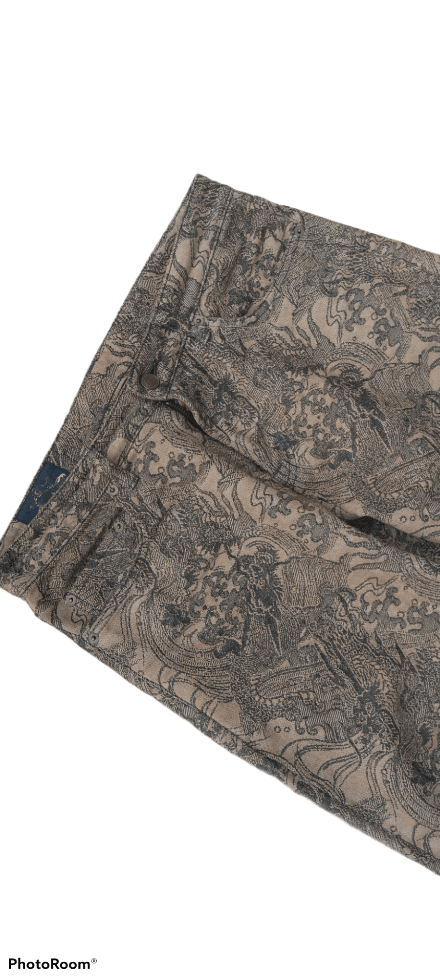 Dragonfly RARE🔥MONOGRAM DRAGON FULLPRINT KYOTO DENIM PANTS Size US 32 / EU 48 - 5 Thumbnail