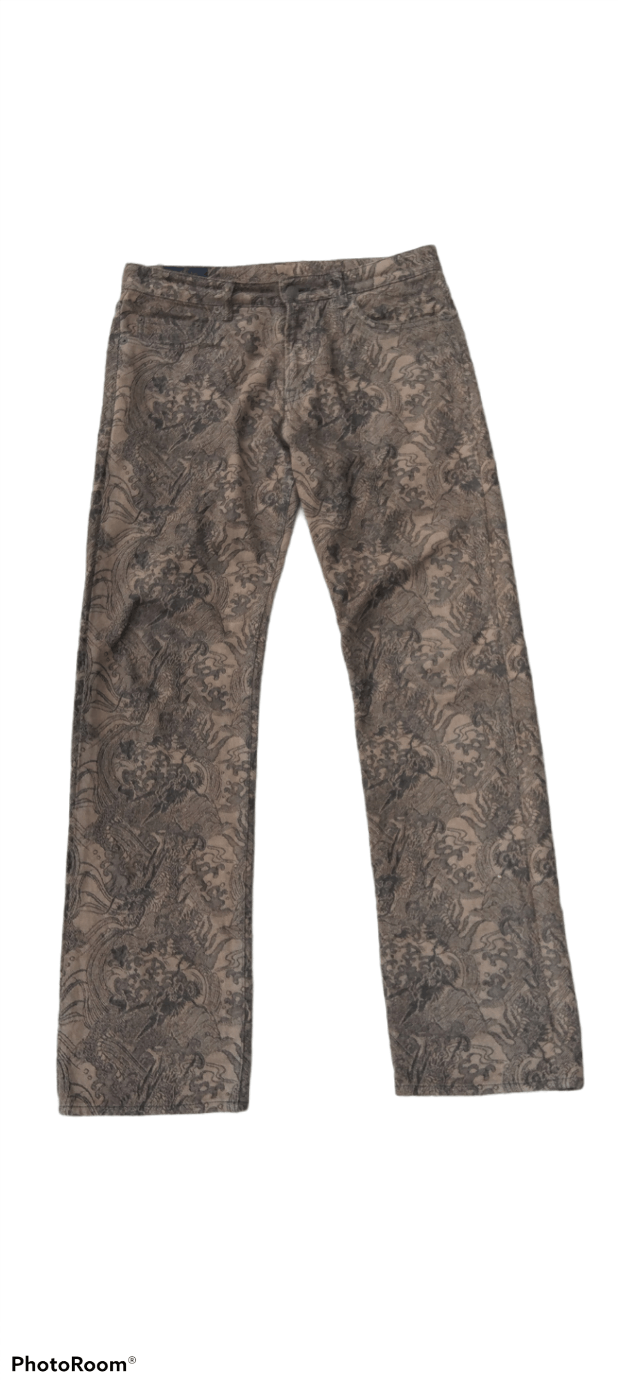 Dragonfly RARE🔥MONOGRAM DRAGON FULLPRINT KYOTO DENIM PANTS Size US 32 / EU 48 - 2 Thumbnail