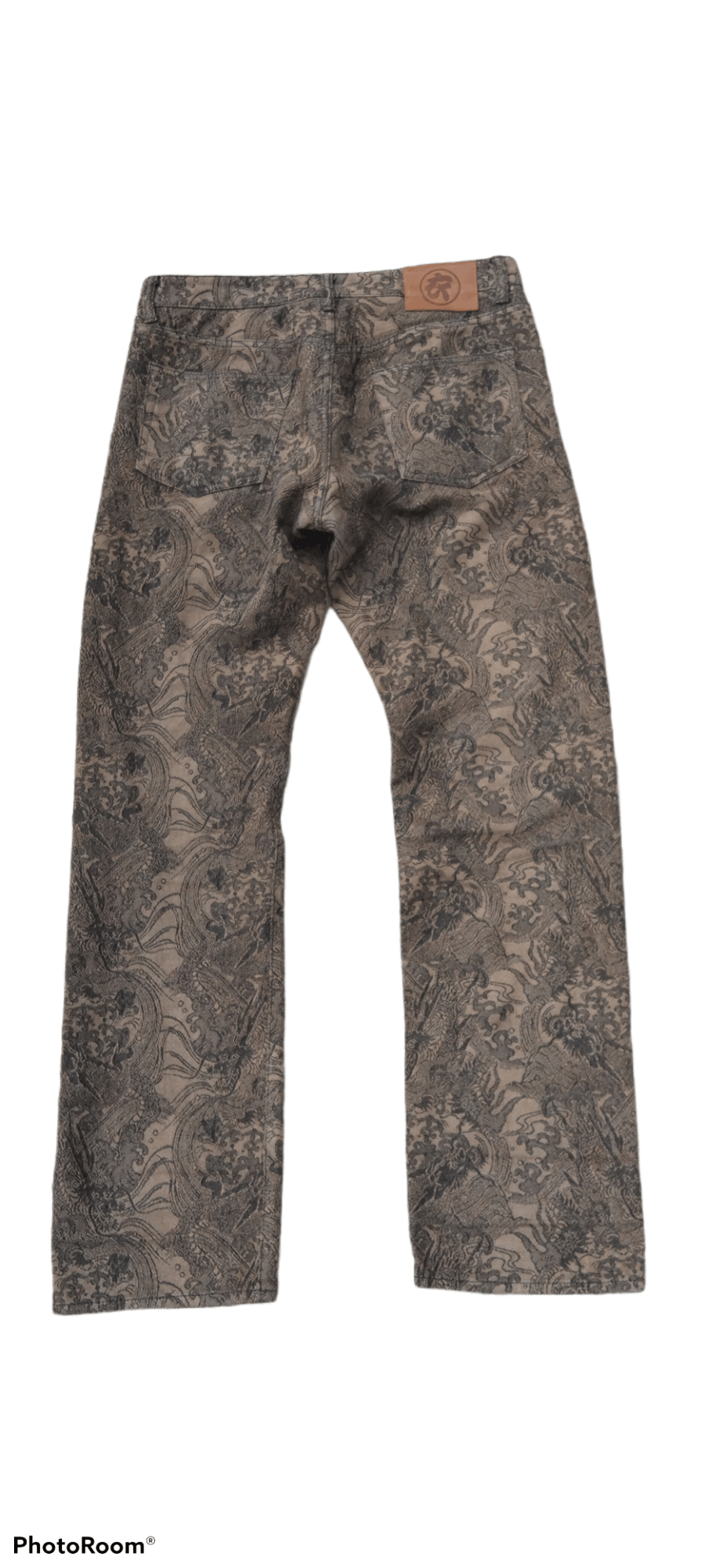 Dragonfly RARE🔥MONOGRAM DRAGON FULLPRINT KYOTO DENIM PANTS Size US 32 / EU 48 - 3 Thumbnail