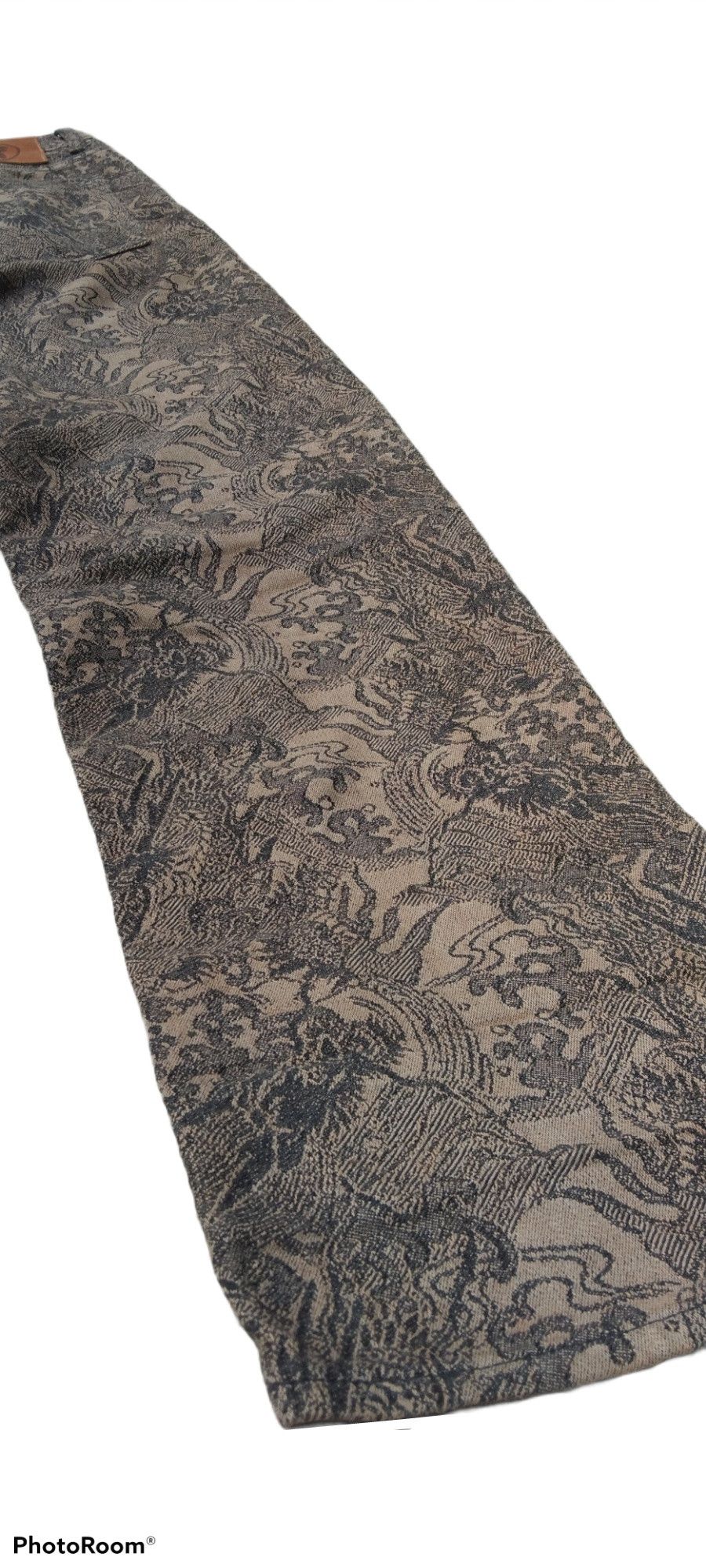 Dragonfly RARE🔥MONOGRAM DRAGON FULLPRINT KYOTO DENIM PANTS Size US 32 / EU 48 - 6 Thumbnail