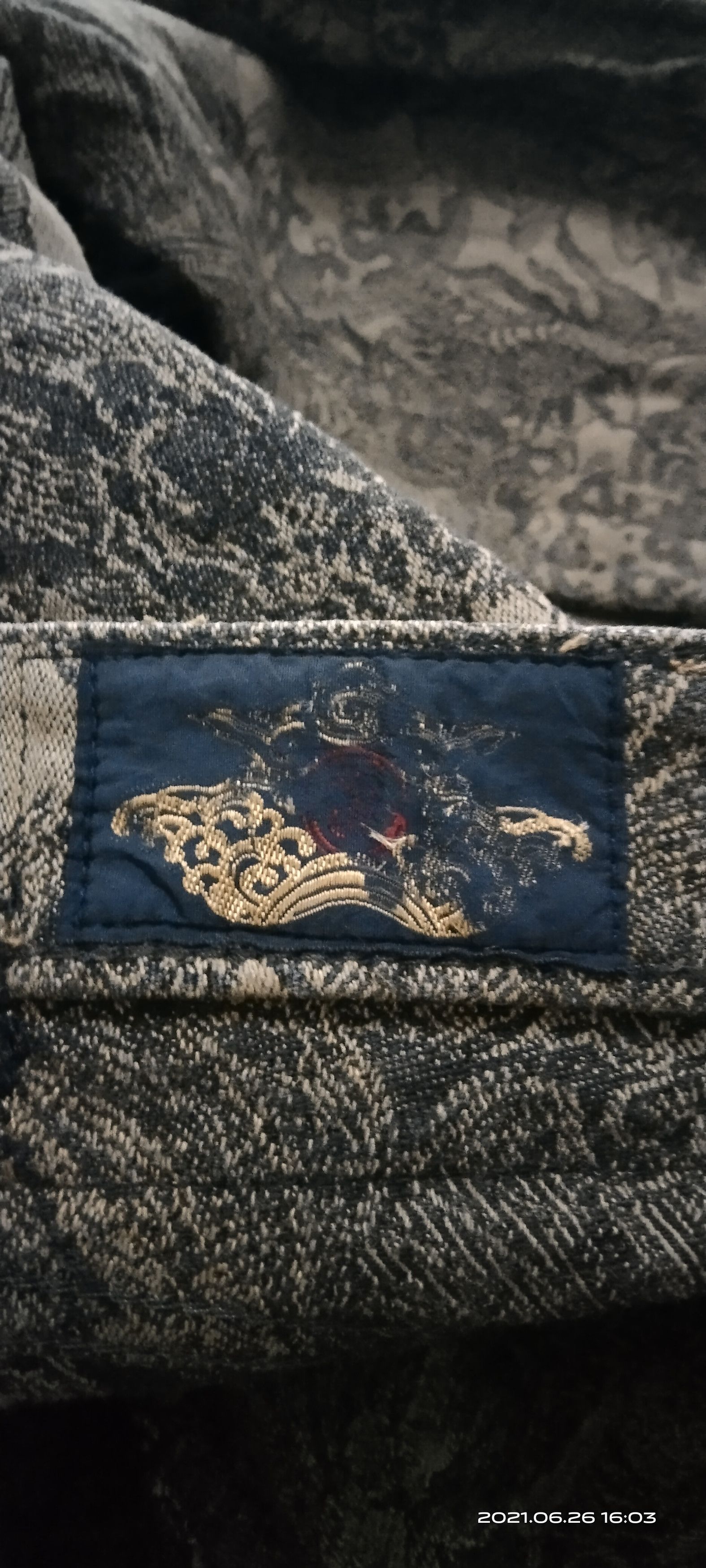 Dragonfly RARE🔥MONOGRAM DRAGON FULLPRINT KYOTO DENIM PANTS Size US 32 / EU 48 - 10 Thumbnail