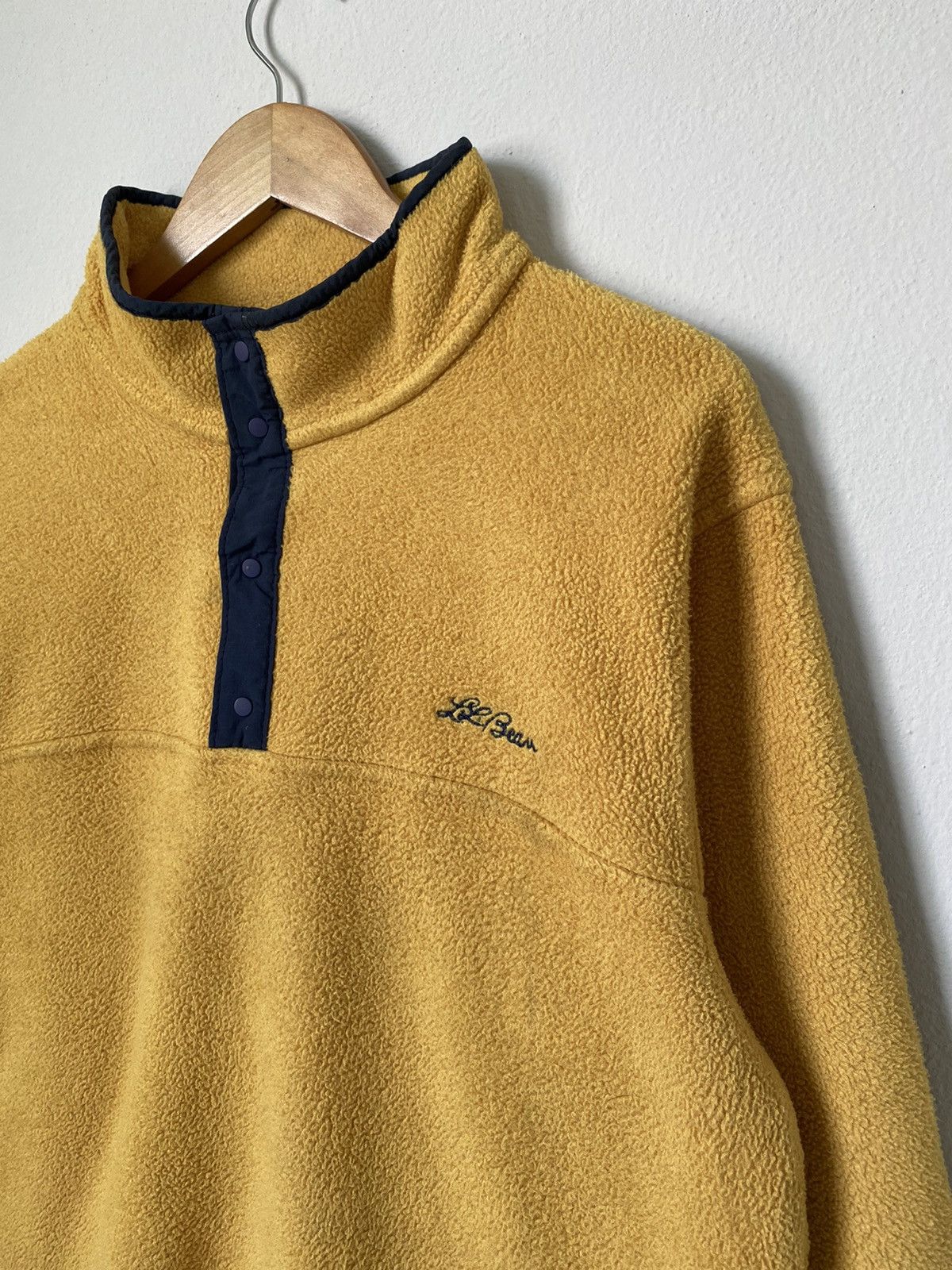 L.L. Bean × Vintage vintage 90s L.L Bean half snap button sherpa fleece jumper Size US M / EU 48-50 / 2 - 4 Thumbnail