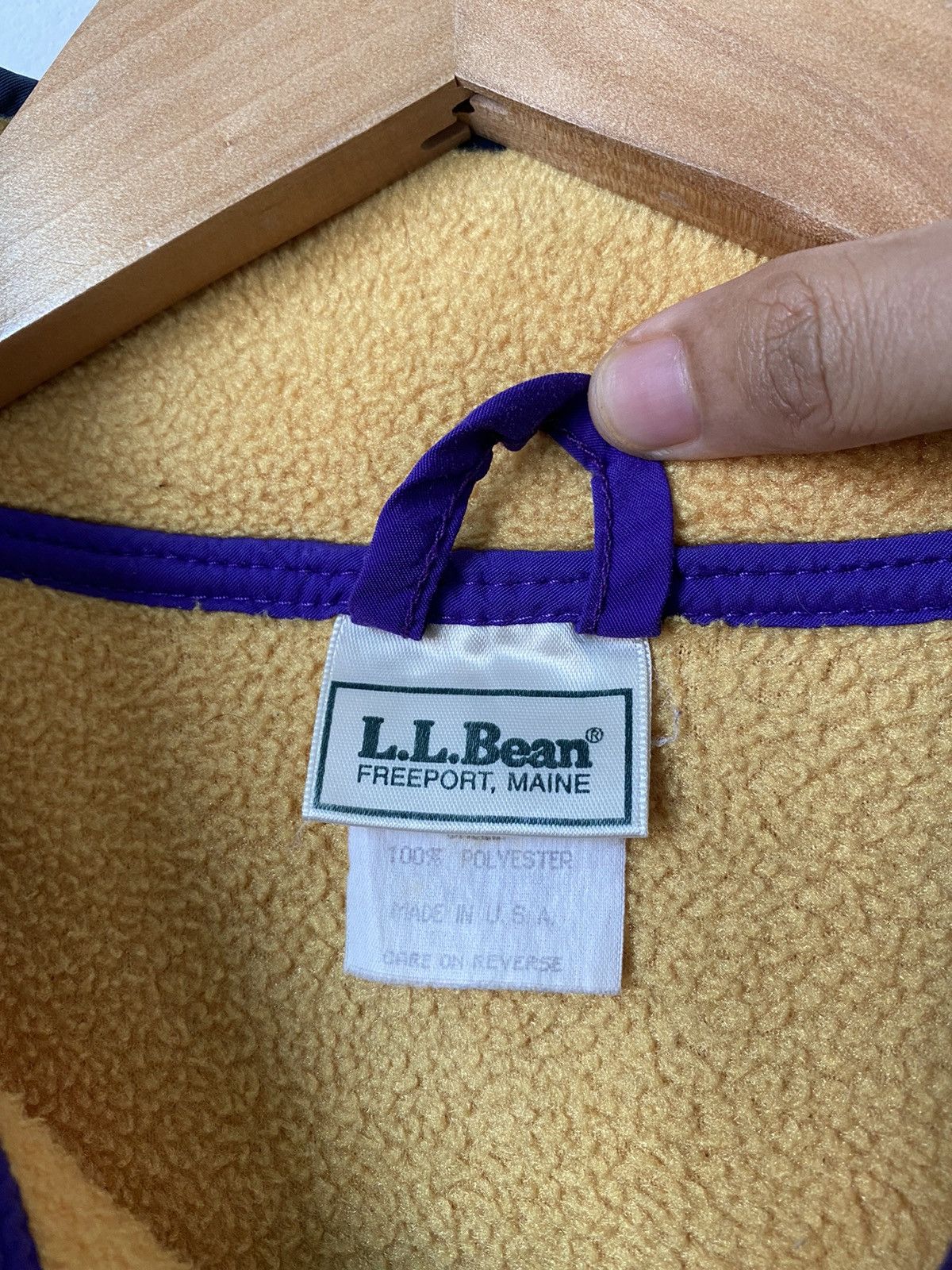 L.L. Bean × Vintage vintage 90s L.L Bean half snap button sherpa fleece jumper Size US M / EU 48-50 / 2 - 6 Thumbnail