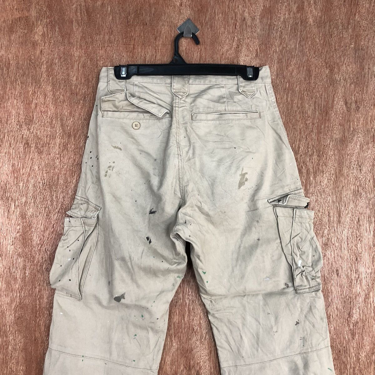 Japanese Brand Japan Brown Multipocket thrased paint Cargo Pants #c934 Size US 28 / EU 44 - 11 Thumbnail