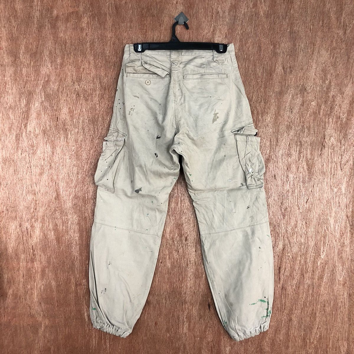 Japanese Brand Japan Brown Multipocket thrased paint Cargo Pants #c934 Size US 28 / EU 44 - 10 Thumbnail