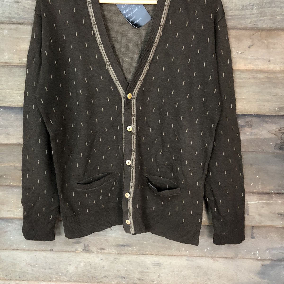 Hypebeast Konsugi japan vintage Dark Brown Cardigan #5019 Size US M / EU 48-50 / 2 - 3 Thumbnail