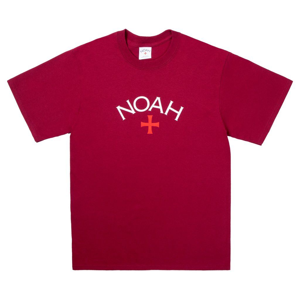 Noah FW17 Sealed Maroon Core Logo T-Shirt DS