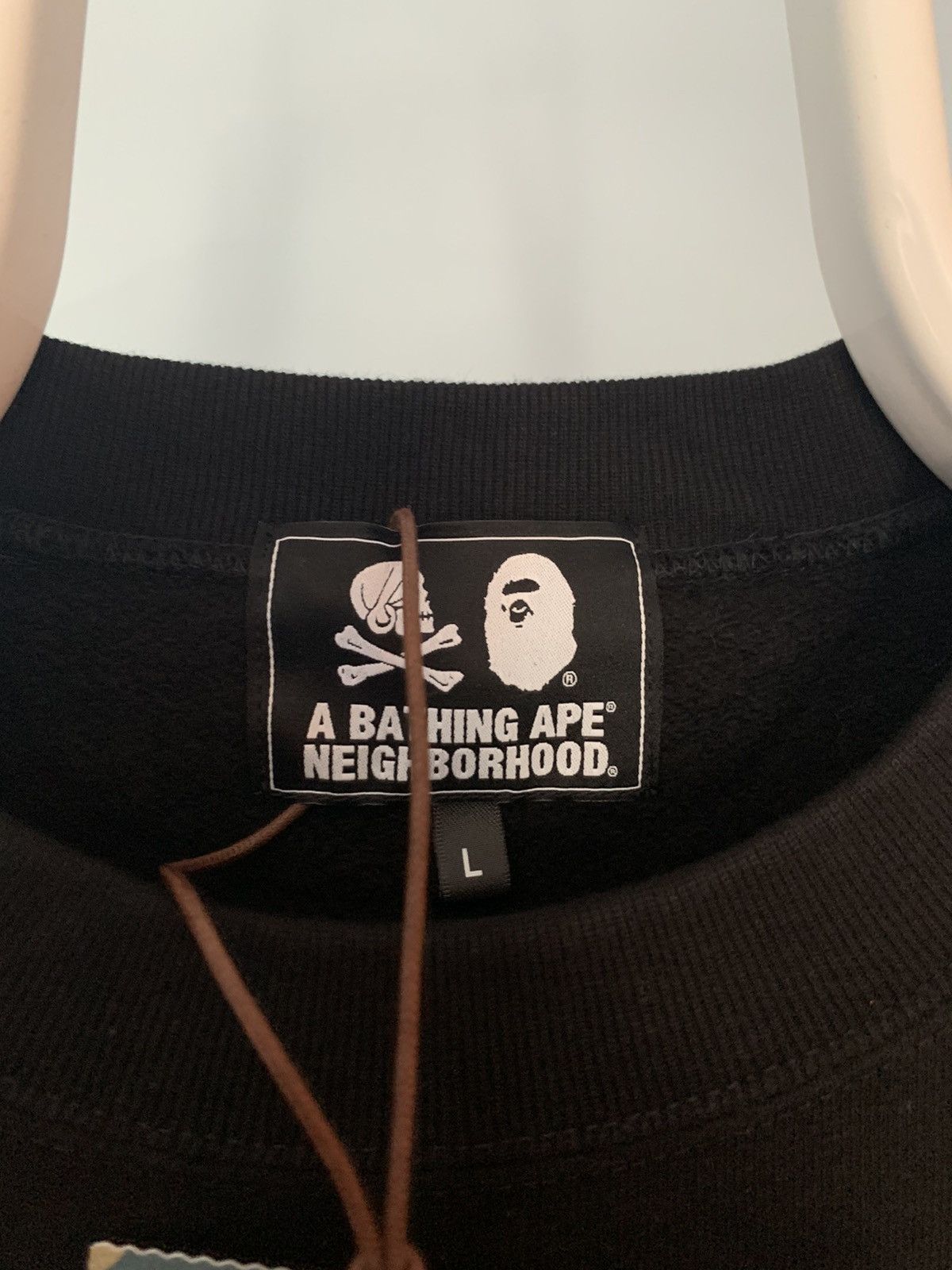 Bape × Neighborhood Bape x Neighborhood Ape Skull Crewneck Size US L / EU 52-54 / 3 - 9 Thumbnail