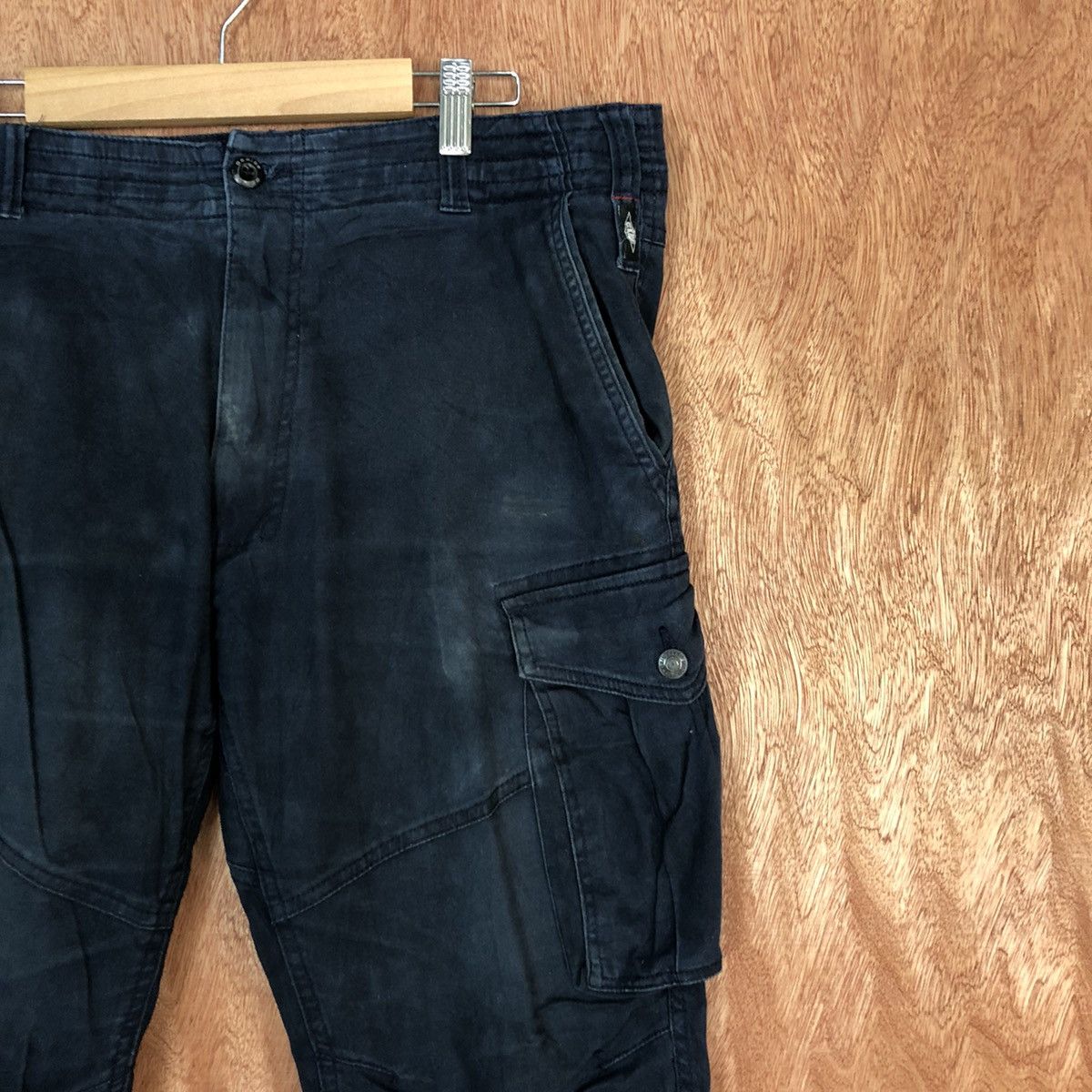 Faded Glory Geride Dark Blue Multipocket Cargo Pants #c939 Size US 33 - 5 Thumbnail