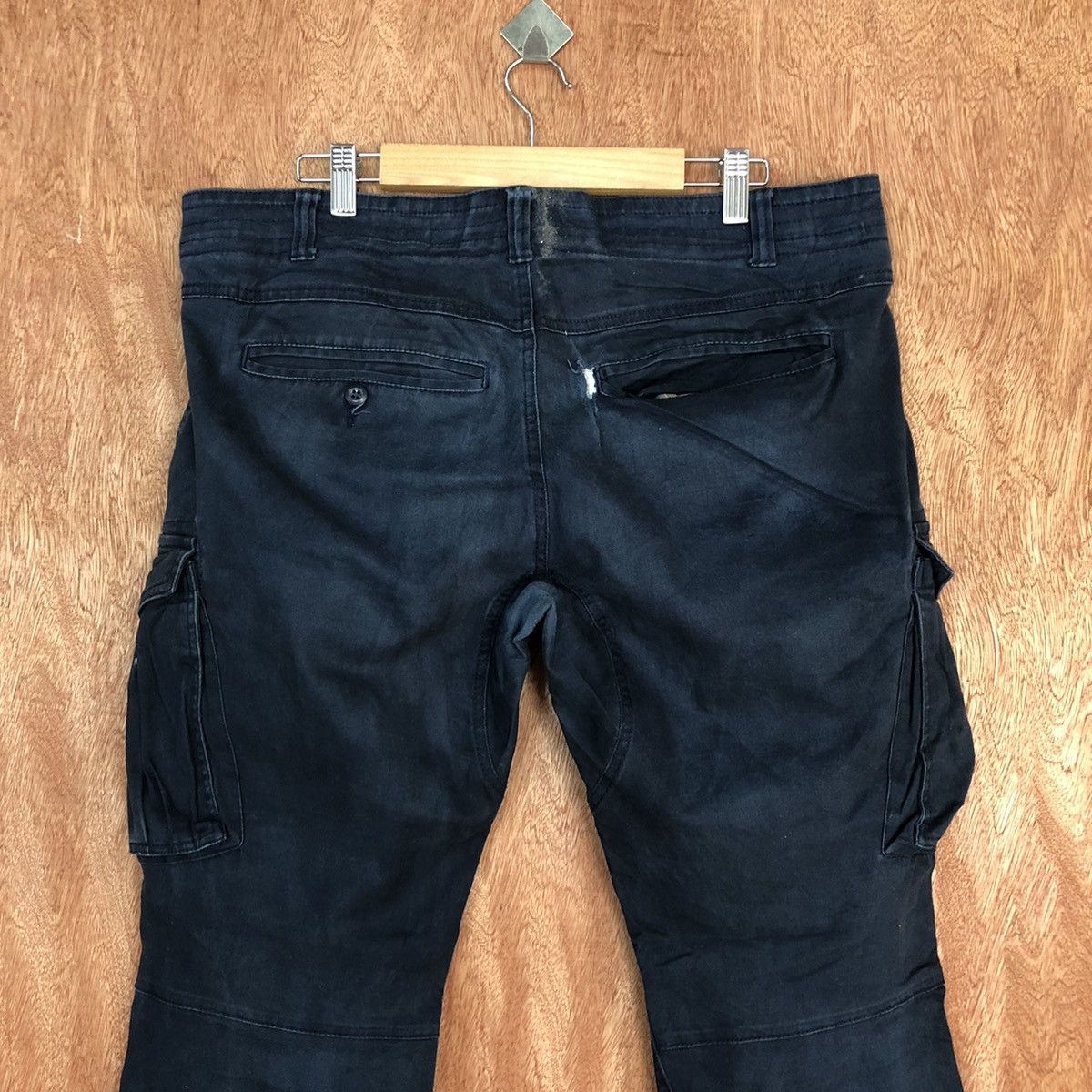 Faded Glory Geride Dark Blue Multipocket Cargo Pants #c939 Size US 33 - 10 Thumbnail
