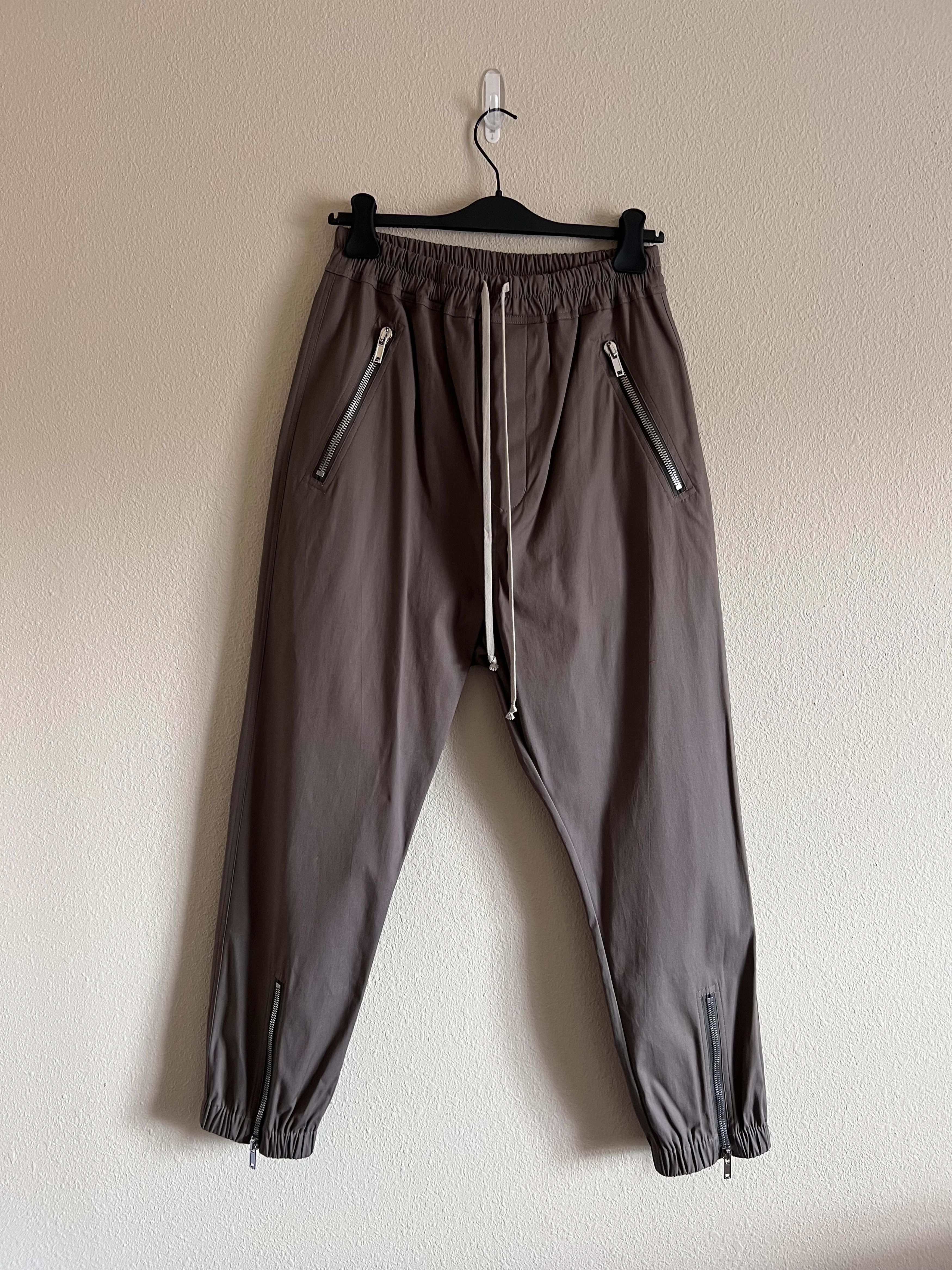 image of Rick Owens Tecuatl Track Pants In Dust, Men's (Size 32)