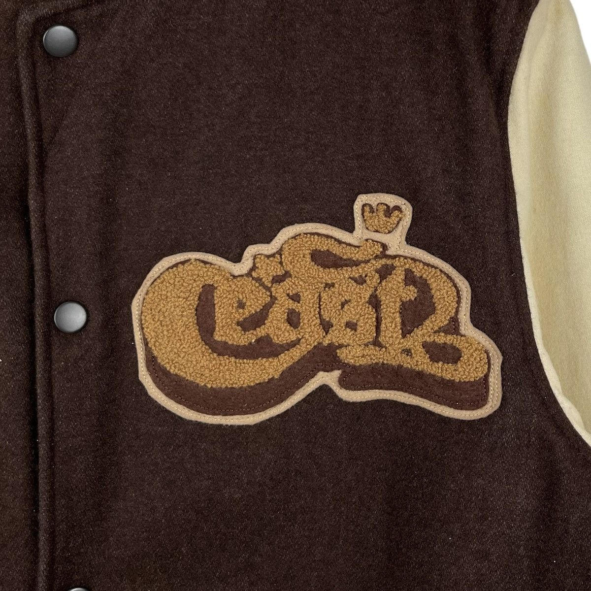 Vintage Vintage Brown Varsity Jacket Size US L / EU 52-54 / 3 - 6 Thumbnail