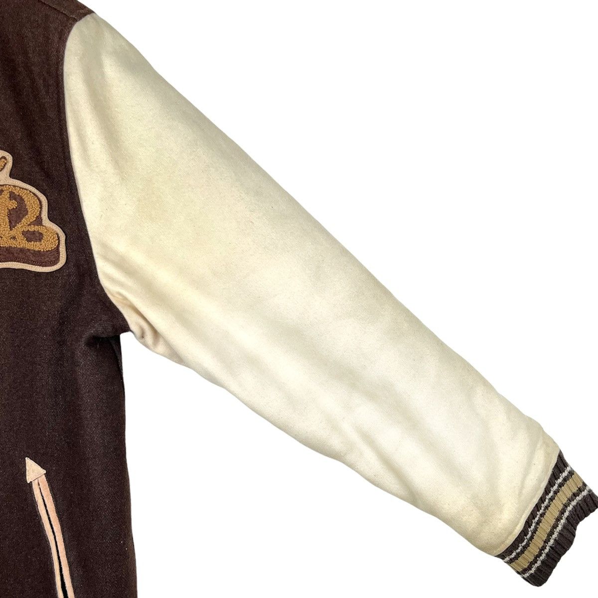 Vintage Vintage Brown Varsity Jacket Size US L / EU 52-54 / 3 - 13 Thumbnail