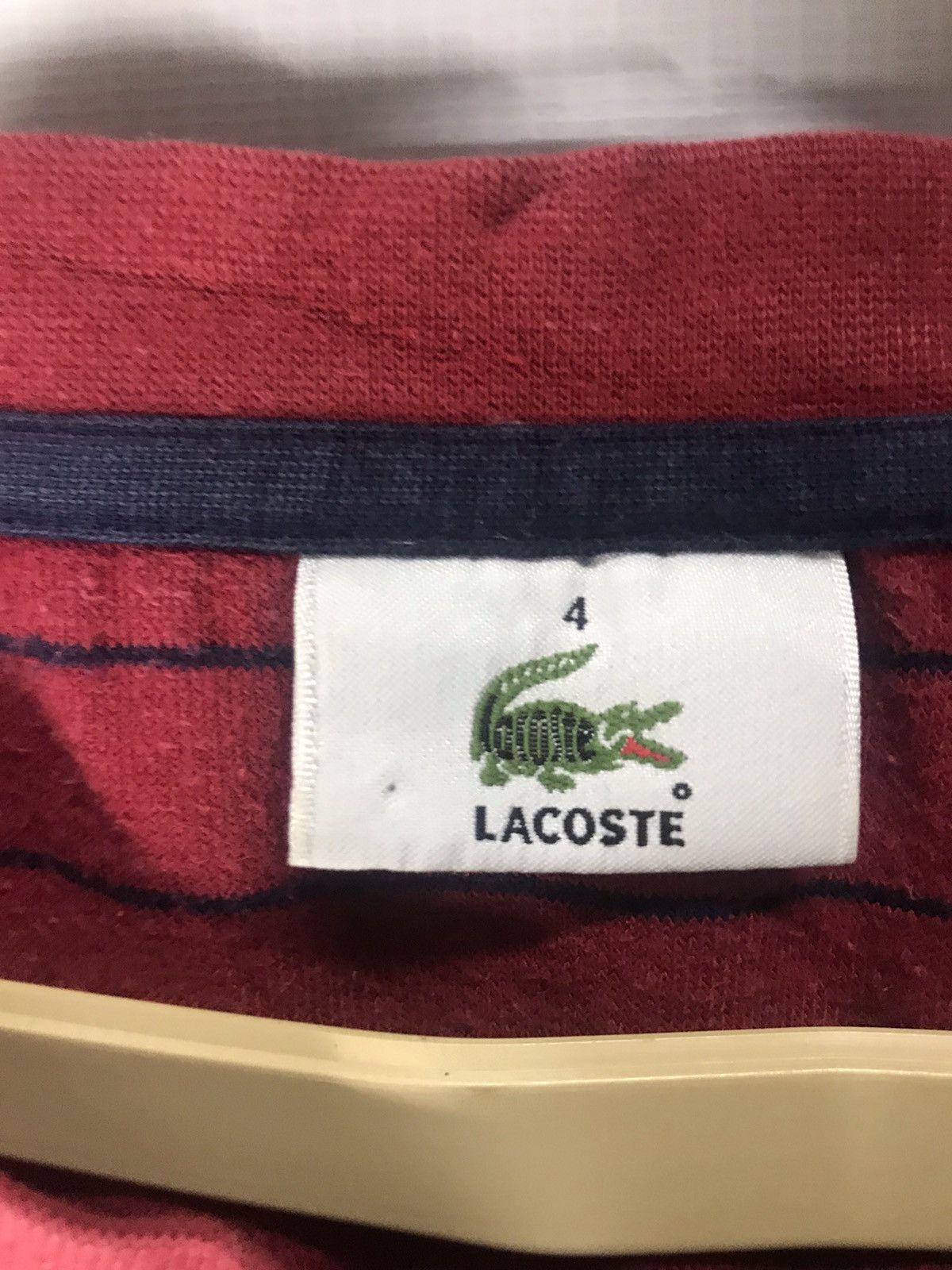 Designer × Lacoste Lacoste stripe small logo and single pocket Size US XL / EU 56 / 4 - 3 Thumbnail
