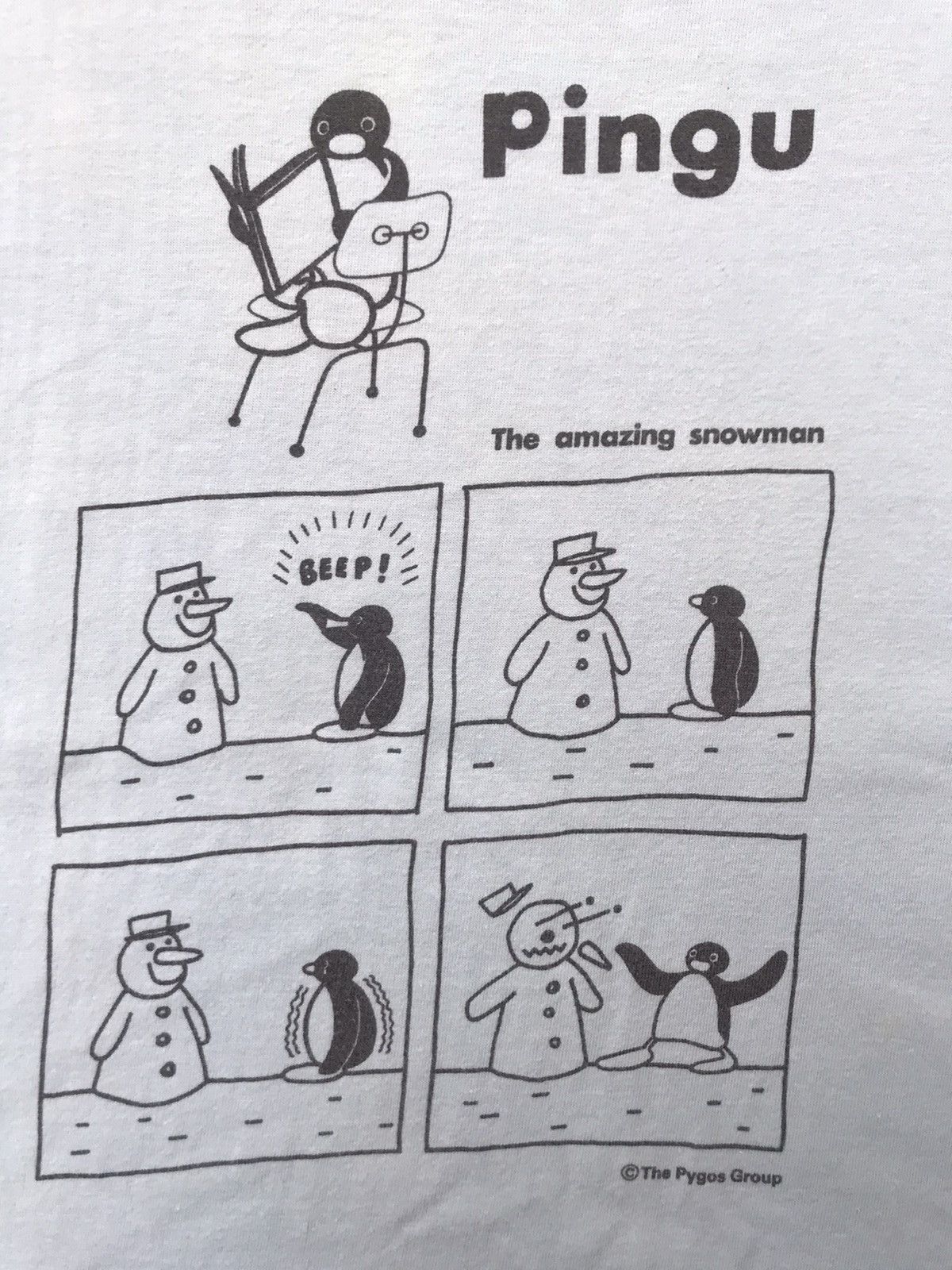 Anime × Cartoon Network × Vintage Vintage Distress Tv Series Pingu Cartoon Network Size US M / EU 48-50 / 2 - 2 Thumbnail