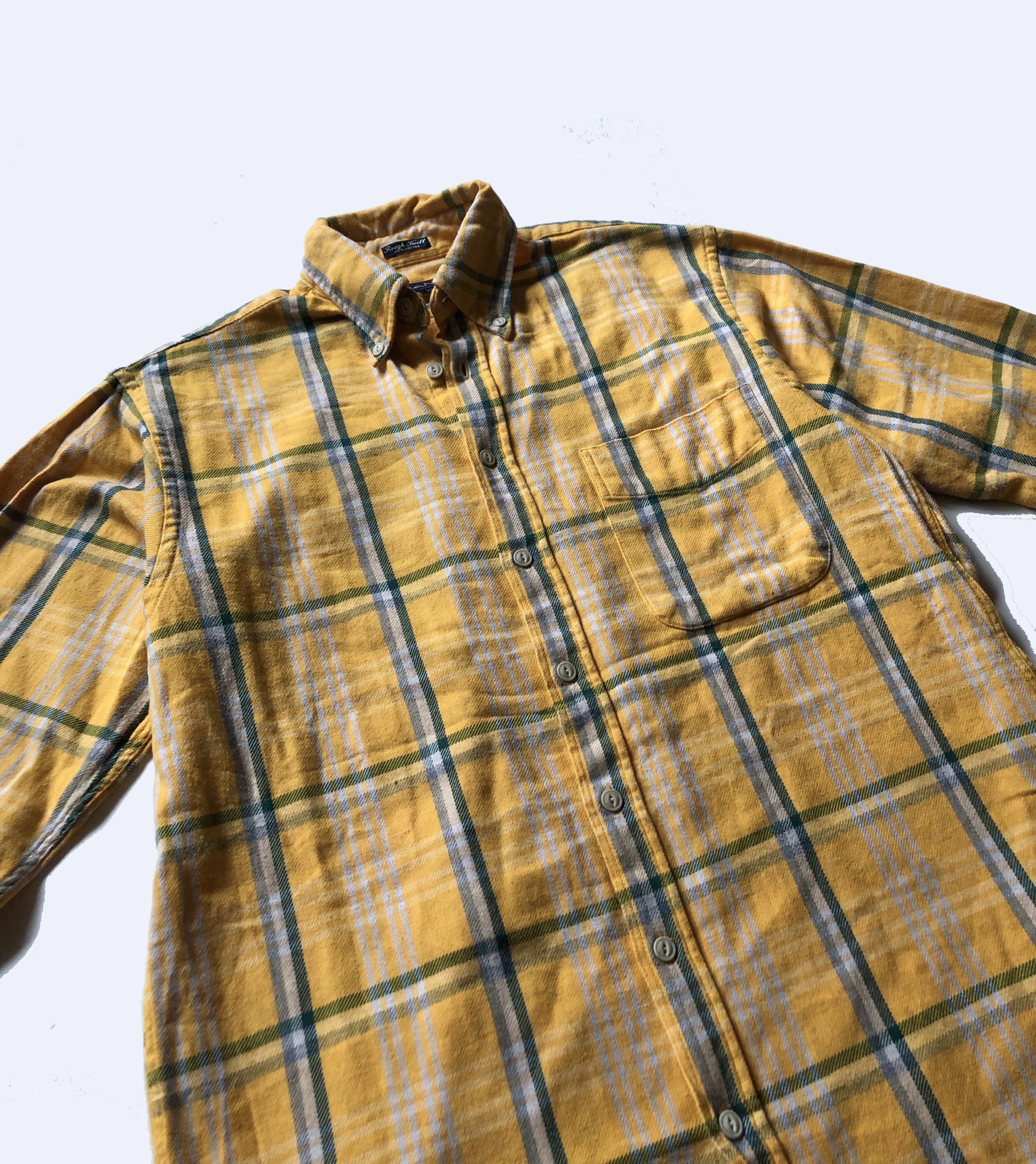 Gant GANT USA Rough Twill Flannel Heavy Yellow Shirt Size US L / EU 52-54 / 3 - 7 Thumbnail