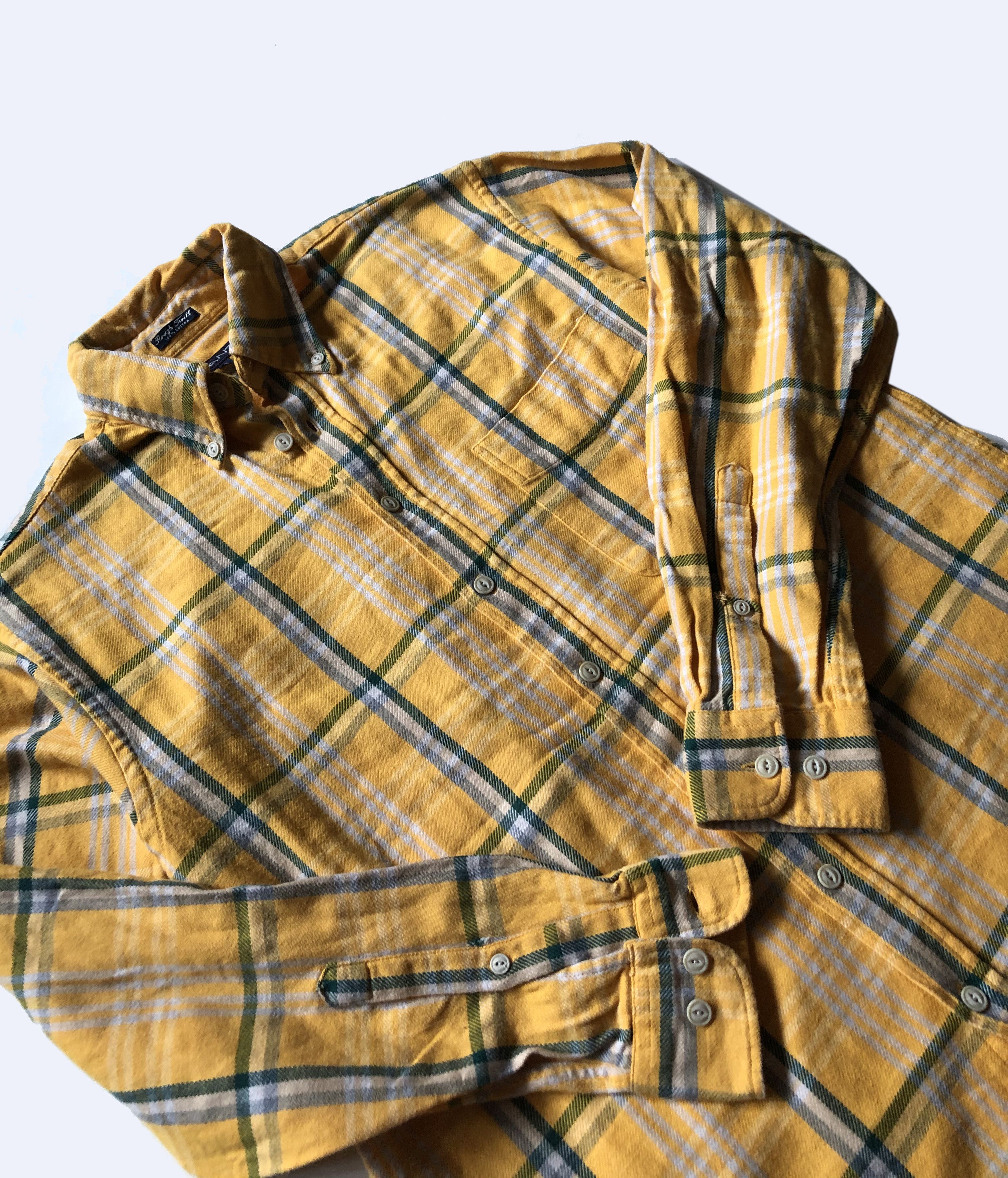 Gant GANT USA Rough Twill Flannel Heavy Yellow Shirt Size US L / EU 52-54 / 3 - 8 Thumbnail